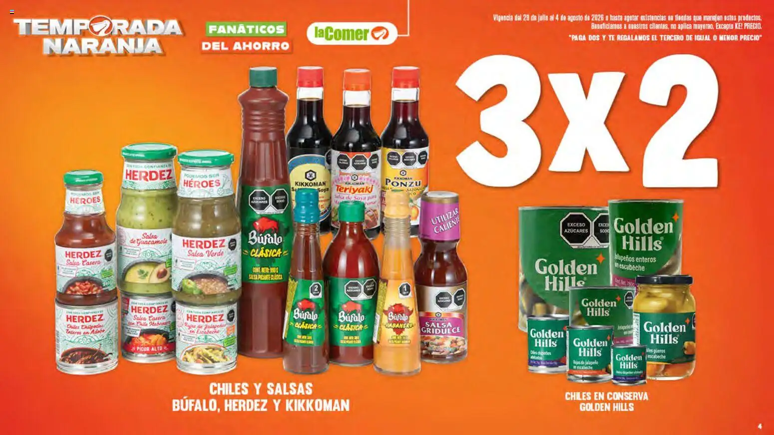Nuevas ofertas de La Comer válidas en toda la República Mexicana desde el 29/07/2026. ¡Encuentra las mejores ofertas en La Comer folleto! | Página: 4 | Productos: Té