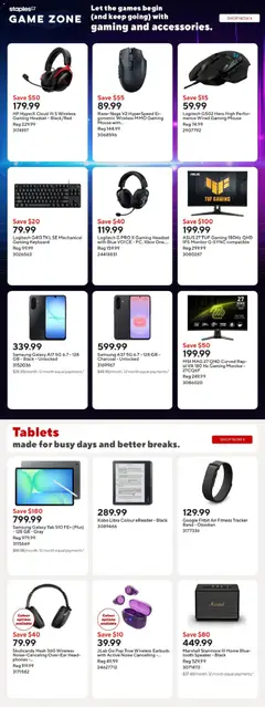 Preview of Staples weekly flyer from shop Staples valid from Sep 25, 2026 | Page: 13 | Products: Watch, Case
