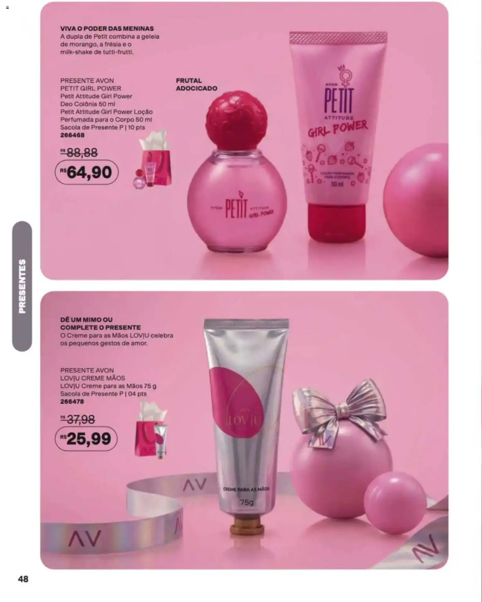 Avon Folheto - válido de 12/10/2026 | Página: 48 | Produtos: Milkshake, Creme para as mãos, Geleia, Creme