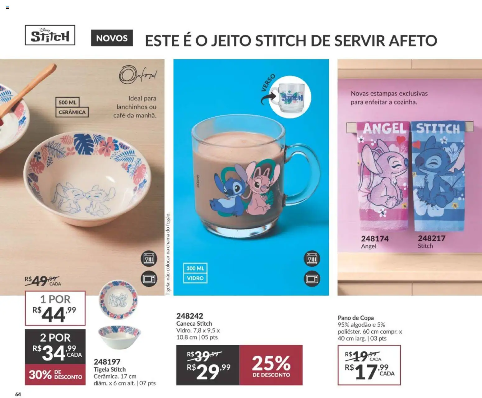 Avon Folheto - válido de 19/07/2026 | Página: 68 | Produtos: Café, Caneca, Algodão, Tigela