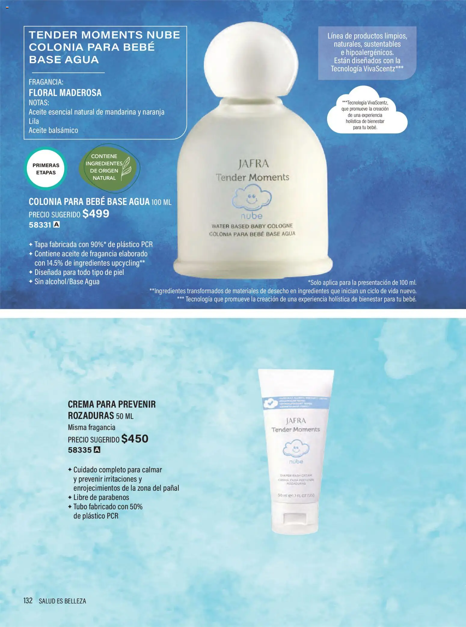 Nuevas ofertas de JAFRA válidas en toda la República Mexicana desde el 01/07/2026. ¡Encuentra las mejores ofertas en JAFRA catálogo Organizador de Ventas! | Página: 132 | Productos: Crema, Agua, Aceite, Fragancia