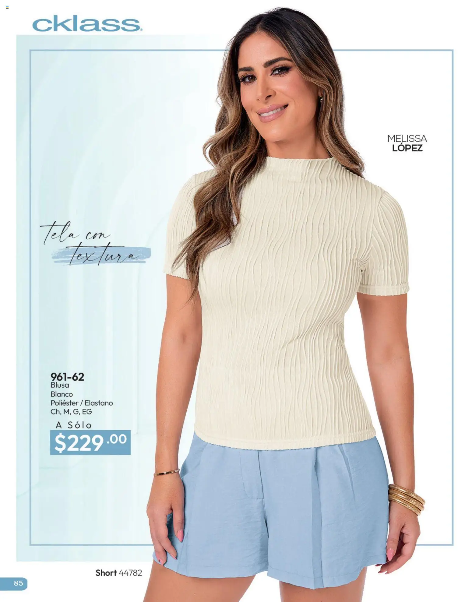 Nuevas ofertas de Cklass válidas en toda la República Mexicana desde el 11/09/2026. ¡Encuentra las mejores ofertas en Cklass catálogo Invierno! | Página: 86 | Productos: Blusa, Short