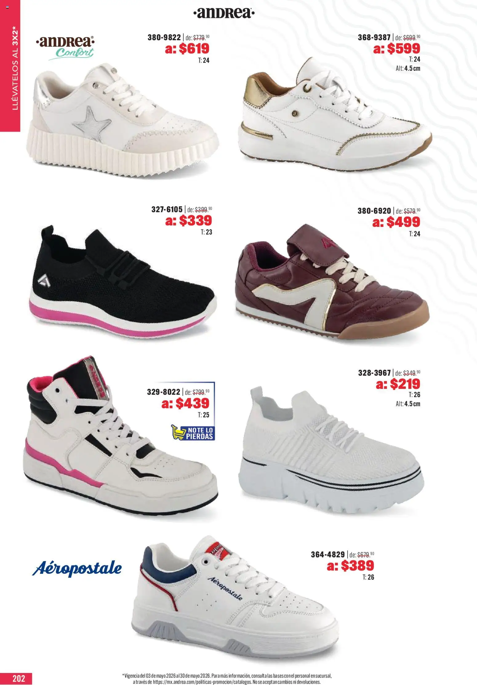 Nuevas ofertas de Andrea válidas en toda la República Mexicana desde el 03.05.2026. ¡Encuentra las mejores ofertas en Andrea catálogo Outlet! | Página: 202