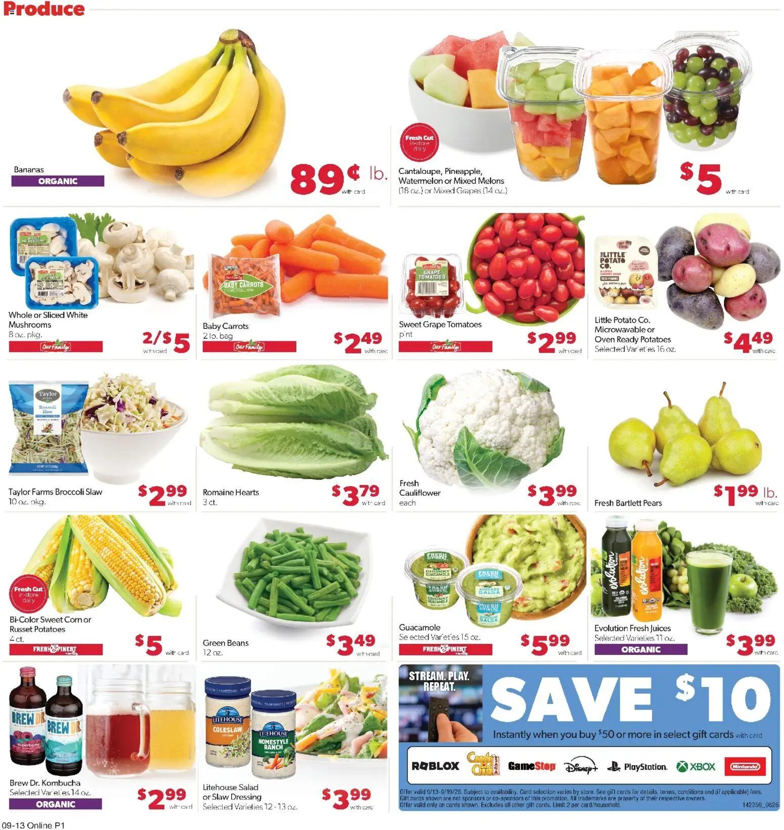 Family Fare Weekly Ad - ND - valid from 09/13/2026 | Page: 5 | Products: Broccoli, Mushrooms, Salad, Cauliflower