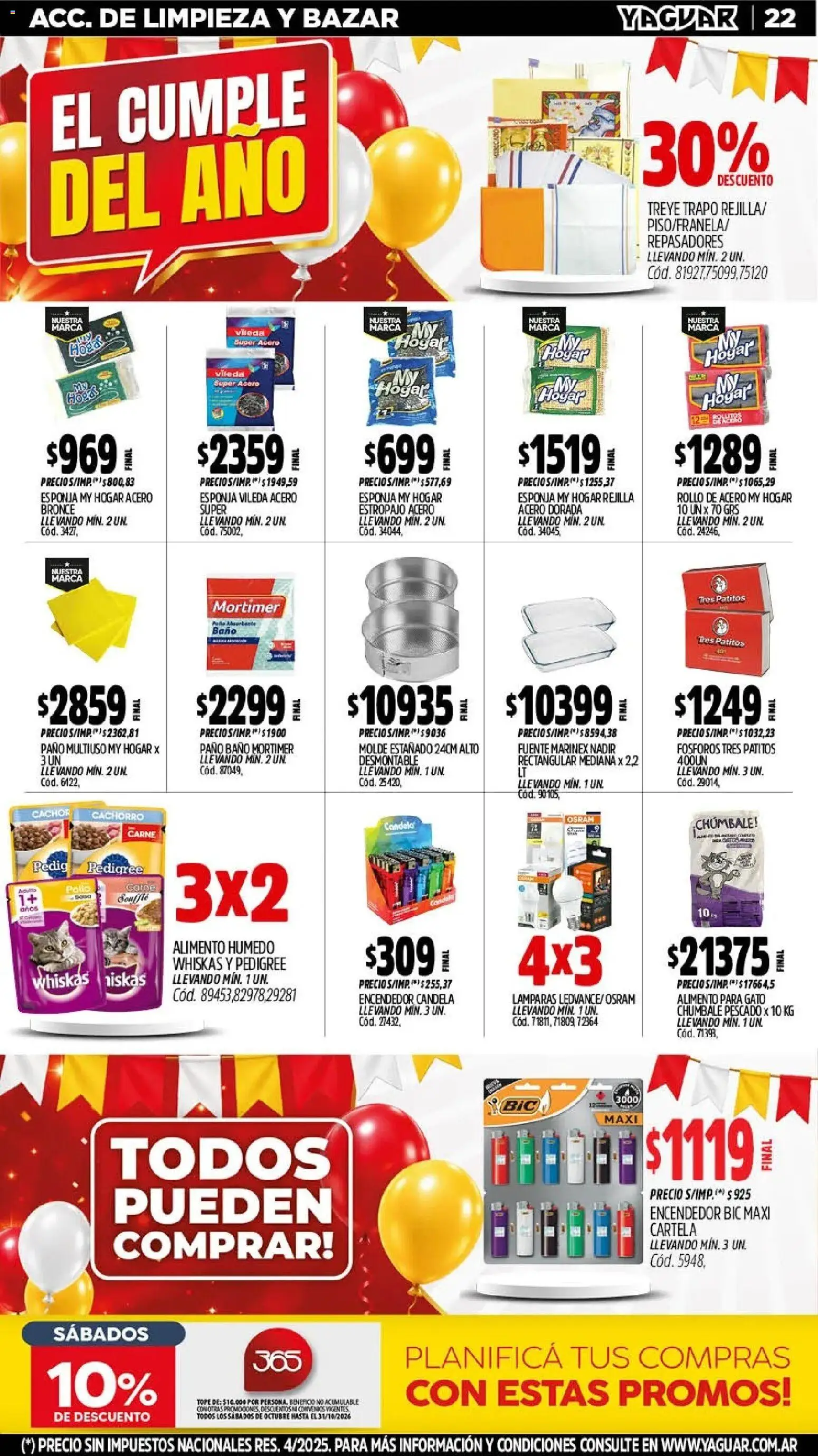 Yaguar - Oferta Semanal Santa Fé │ válido desde el 12/10/2026 | Página: 25