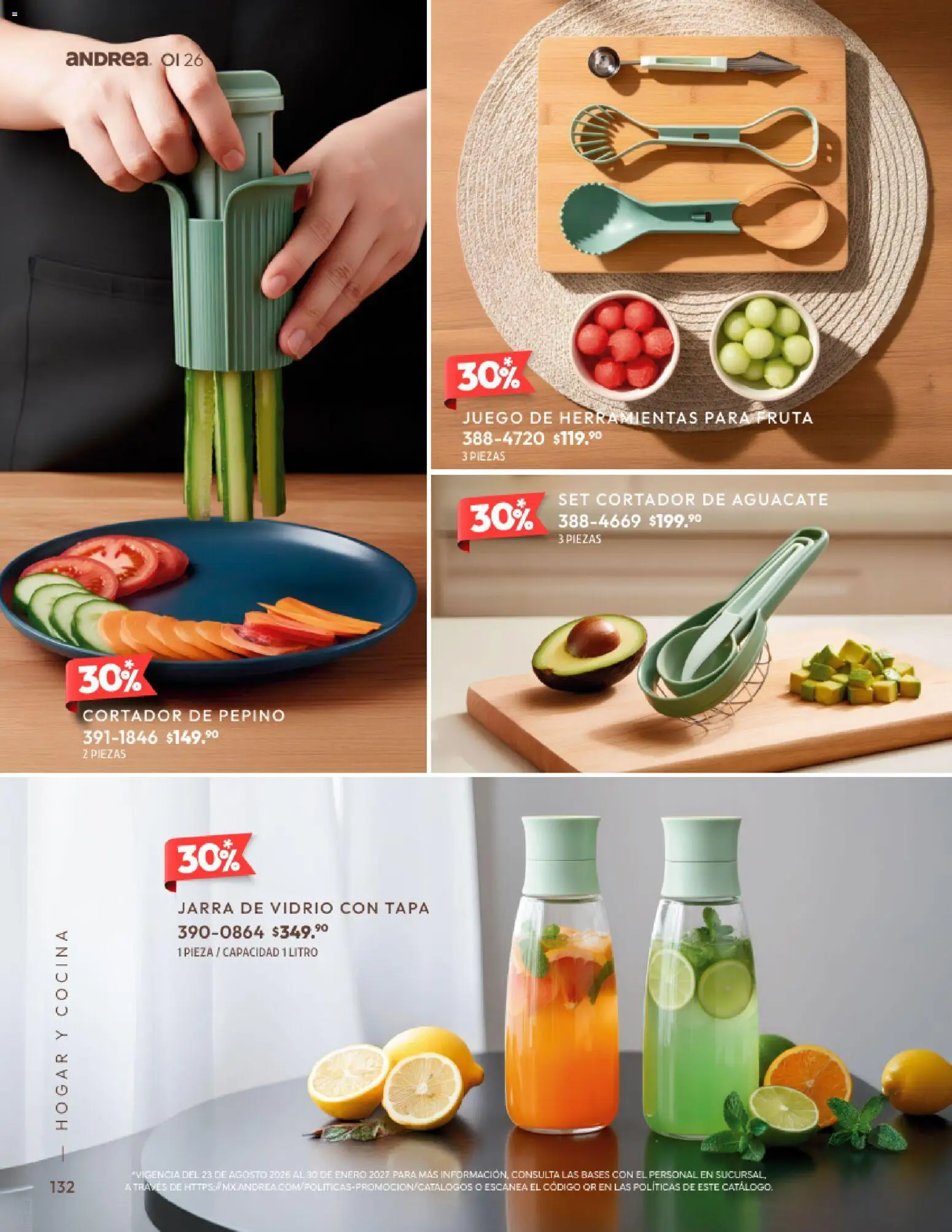 Nuevas ofertas de Andrea válidas en toda la República Mexicana desde el 01/09/2026. ¡Encuentra las mejores ofertas en Andrea catálogo Home! | Página: 132