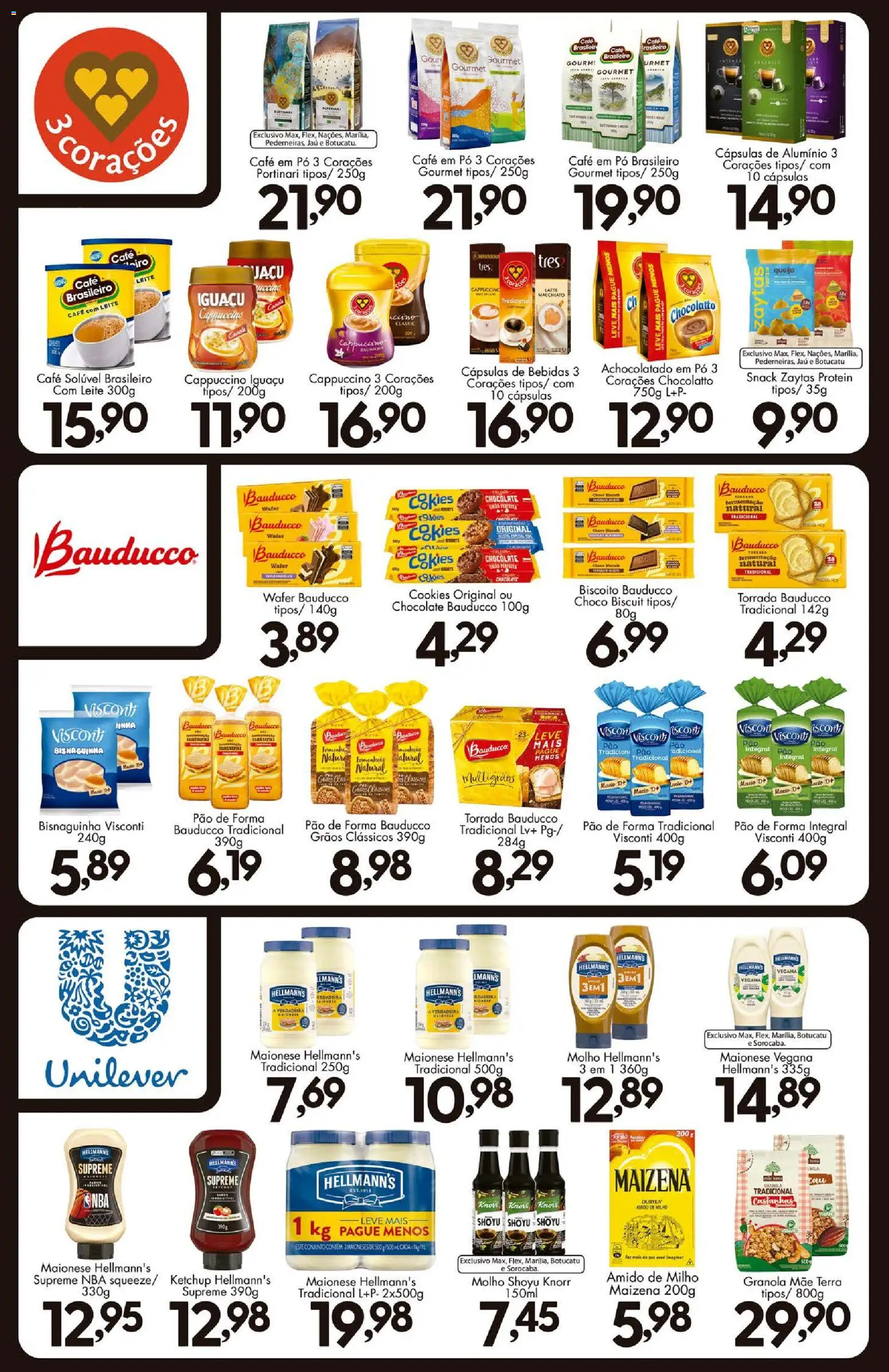 Confiança Folheto - válido de 10/07/2026 | Página: 7 | Produtos: Achocolatado, Knorr, Canela, Café solúvel
