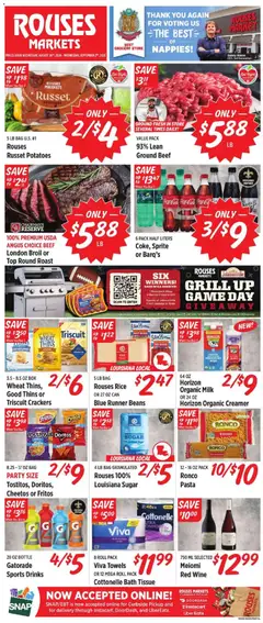 Preview of Rouses weekly ads valid from 08/26/2026