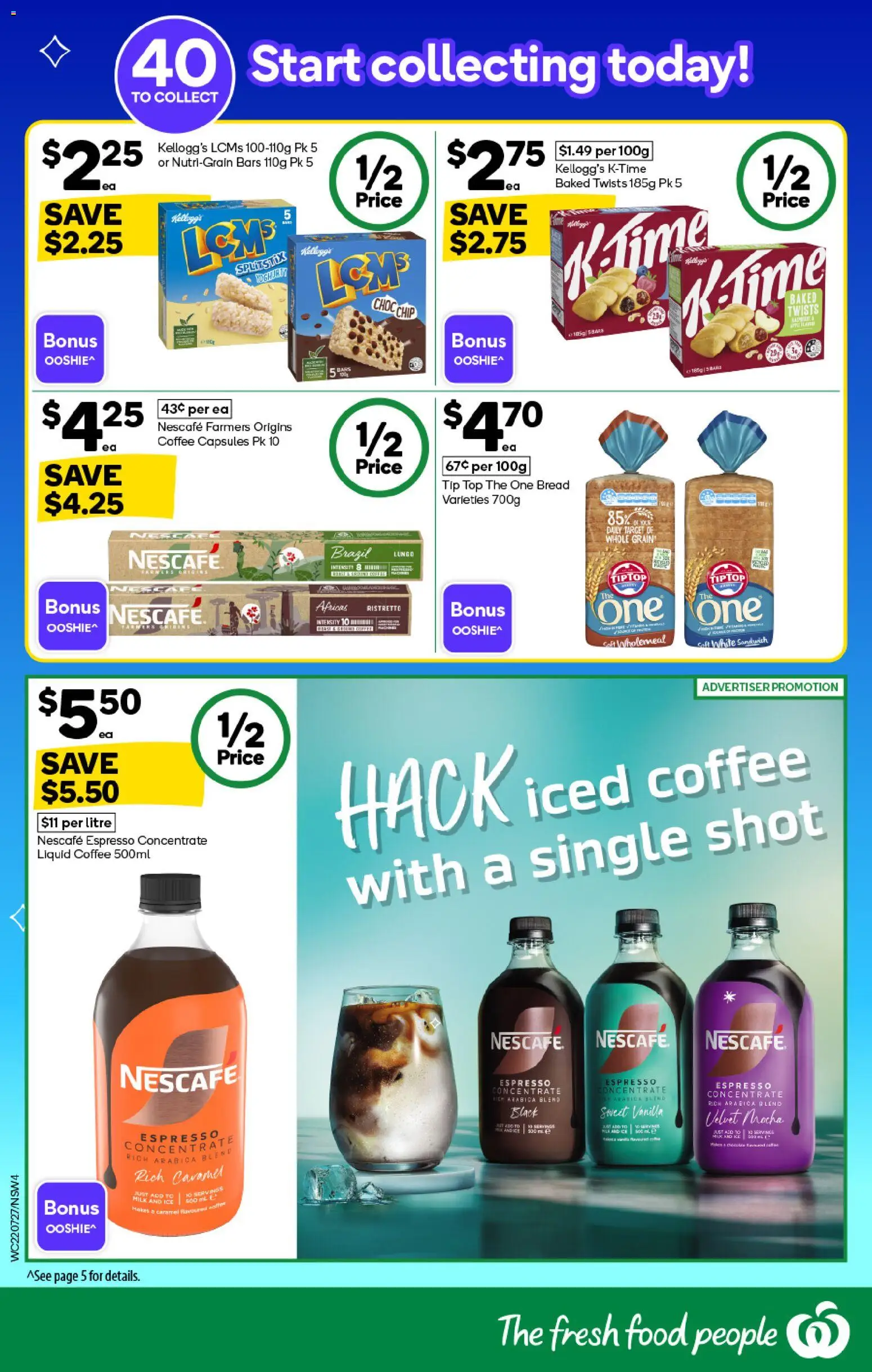 Woolworths catalogue - valid from 22/07/2026 | Page: 4 | Products: Bread, Coffee, Salt, Nescafe