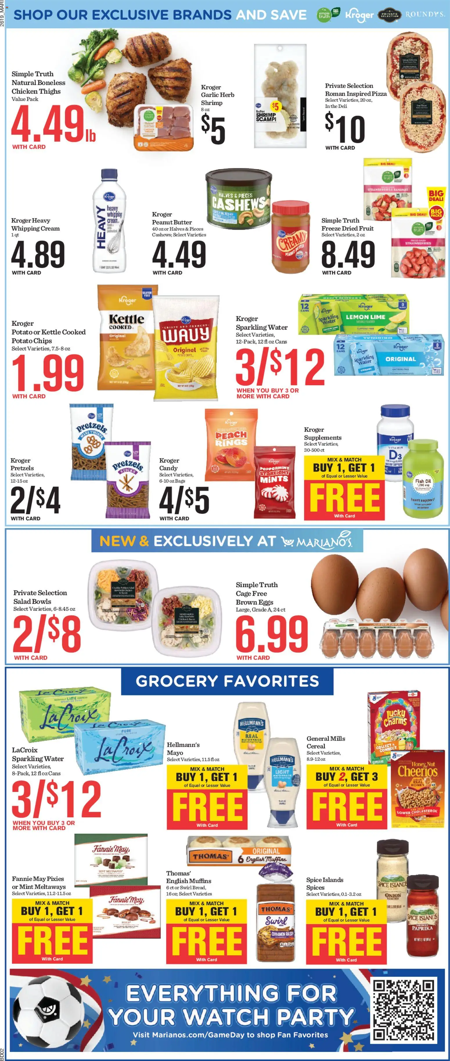 Mariano's Weekly Ad - valid from 10.06.2026 | Page: 7 | Products: Butter, Salad, Spices, Water