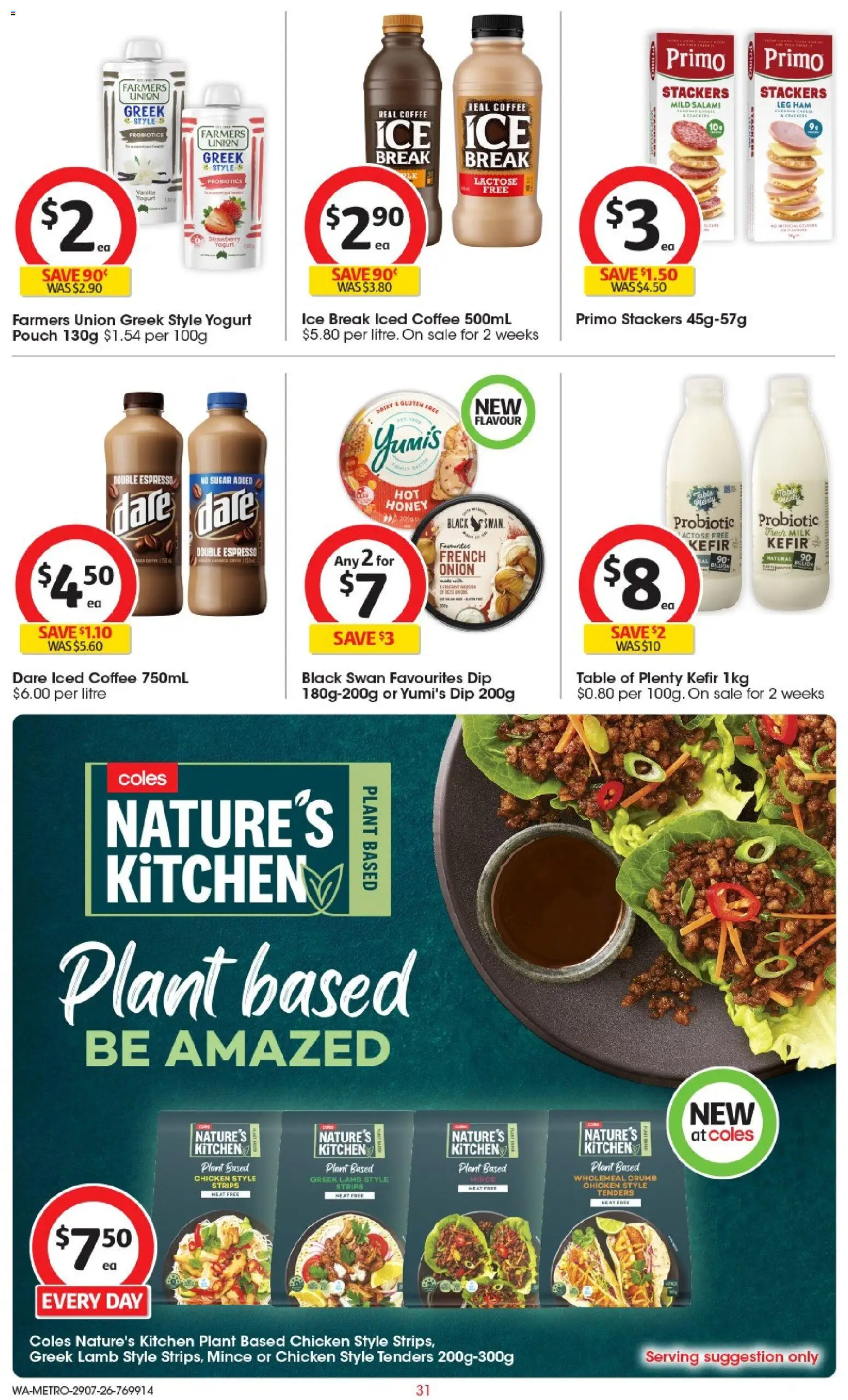 Coles catalogue - valid from 29/07/2026 | Page: 31 | Products: Dairy, Salami, Ham, Lamb