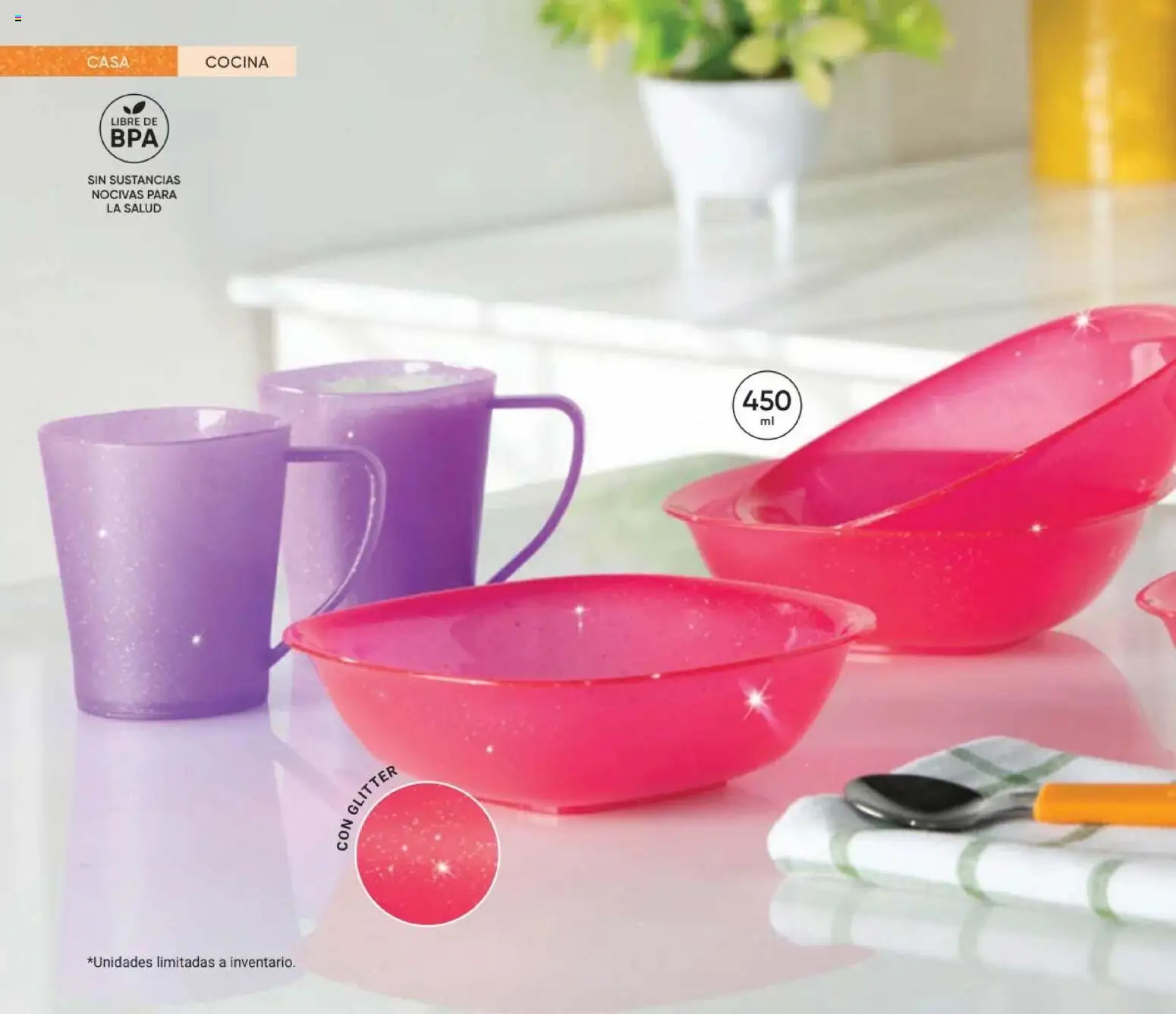 Nuevas ofertas de AVON válidas en toda la República Mexicana desde el 11/09/2026. ¡Encuentra las mejores ofertas en AVON Casa & Estilo 14 2026! | Página: 80 | Productos: Glitter, Cocina