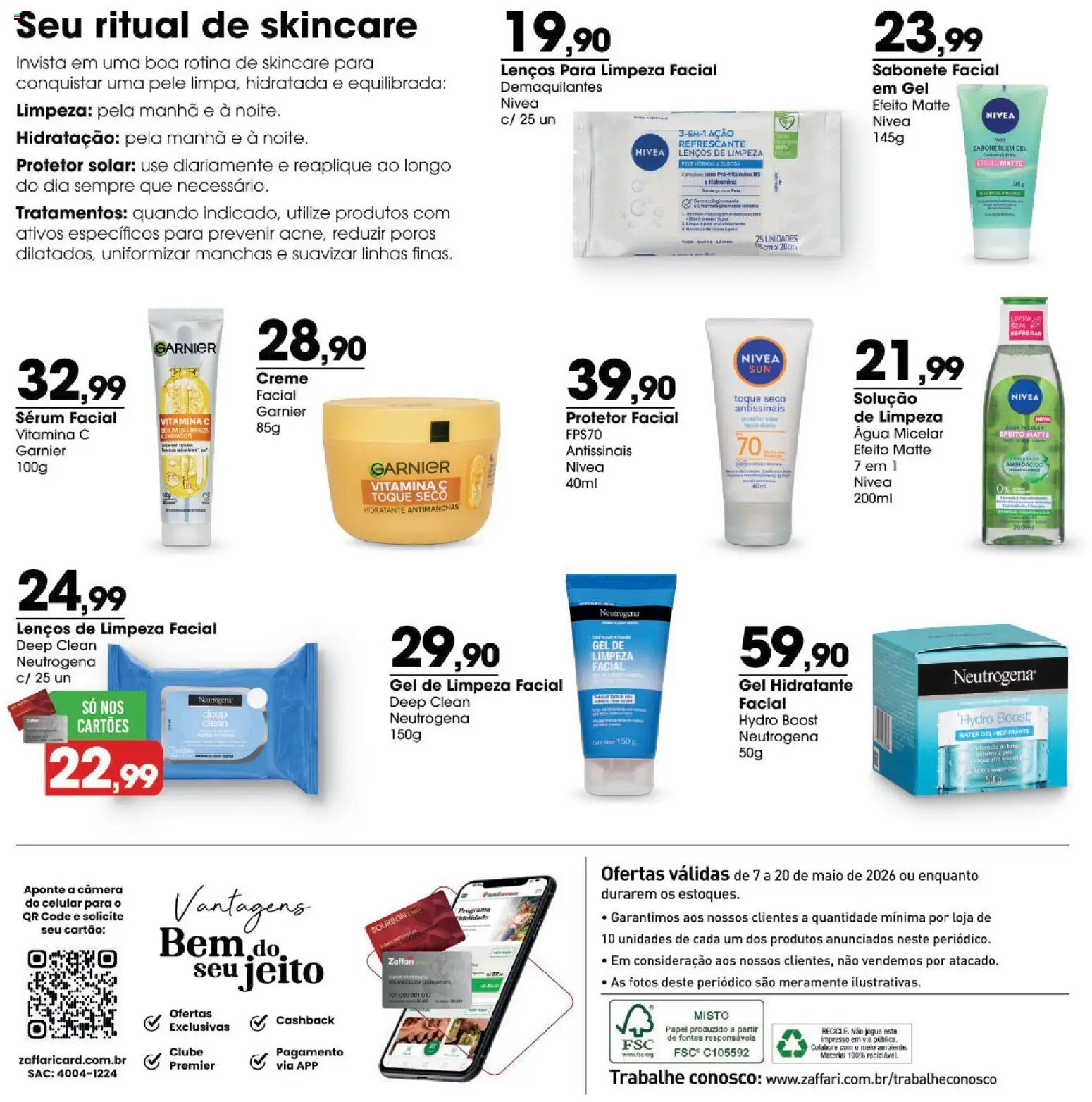 Zaffari Folheto - válido de 07.05.2026 | Página: 6 | Produtos: Sérum, Protetor facial, Vitamina c, Câmera