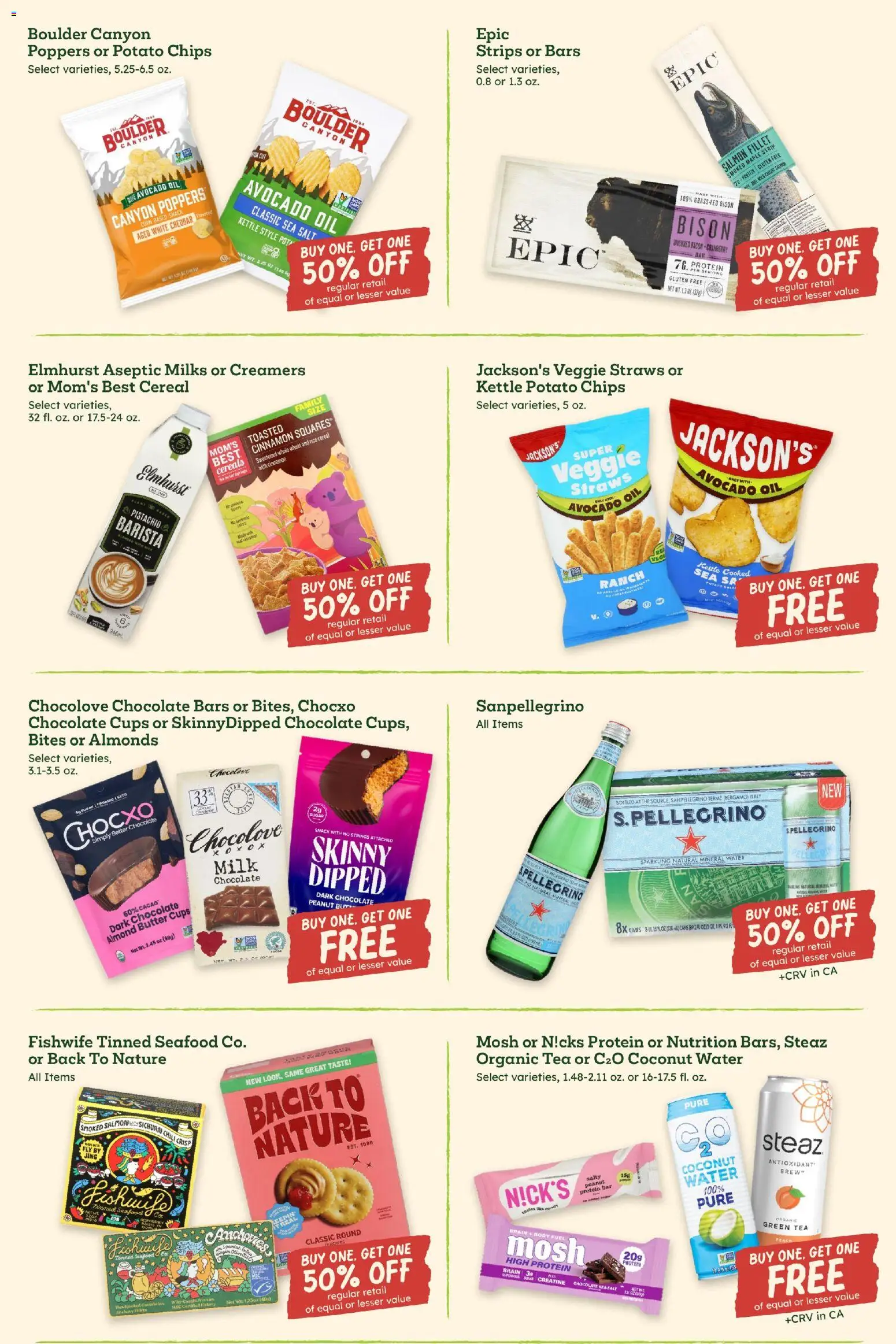 Sprouts Weekly Ad - valid from 09/02/2026 | Page: 11 | Products: Green Tea, Milk, Mineral water, Avocado oil