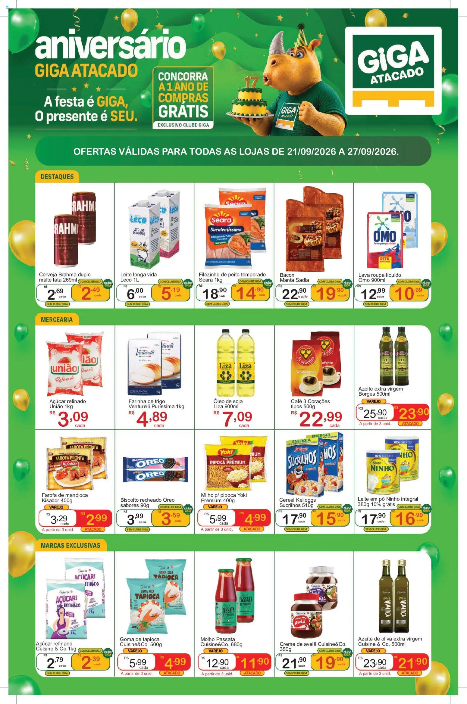 Giga Atacado Domingo 20 Setembro Preços Baixos
