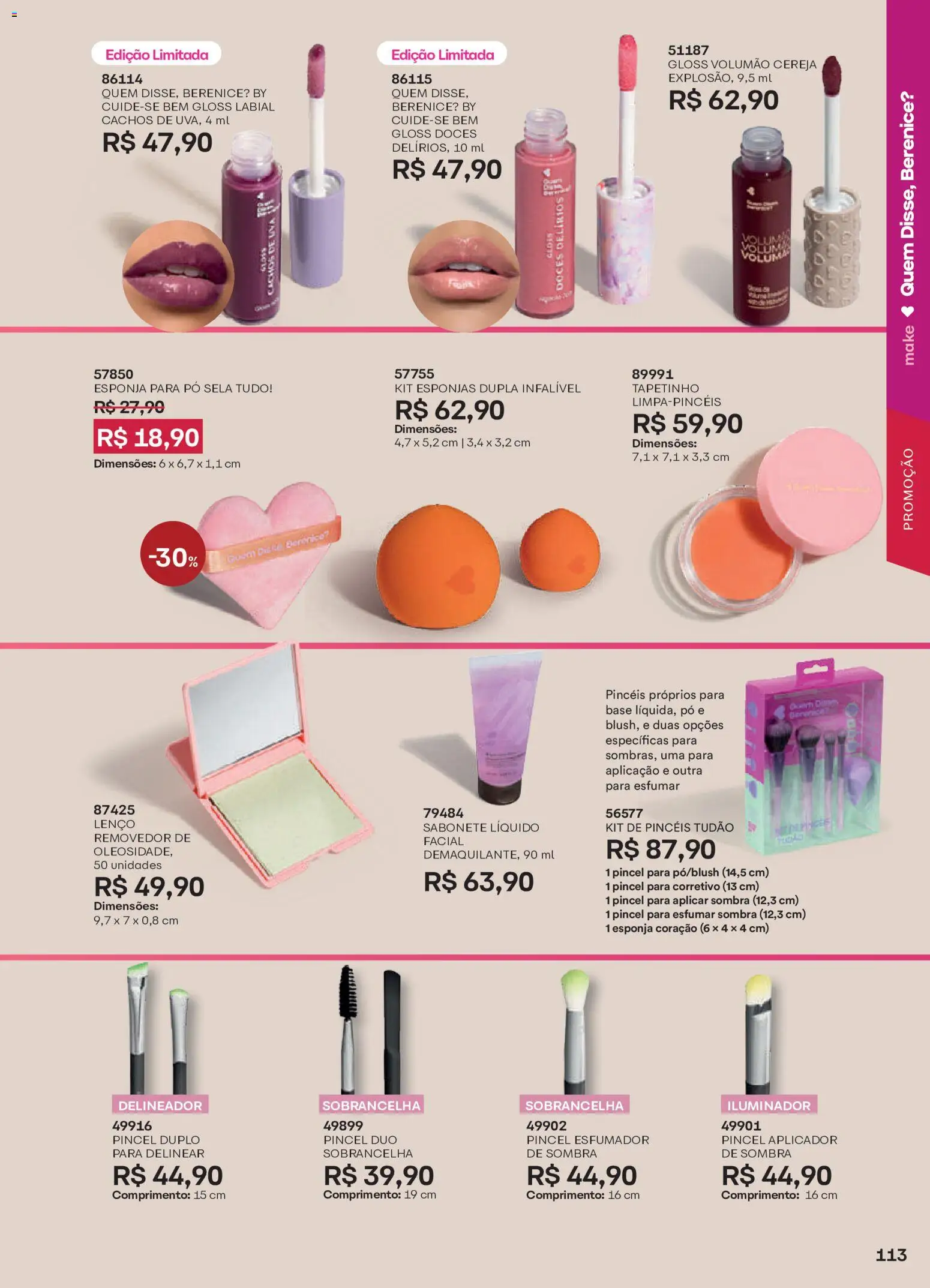 O Boticário Folheto - válido de 20/07/2026 | Página: 115 | Produtos: Cereja, Pincel, Doces, Sabonete