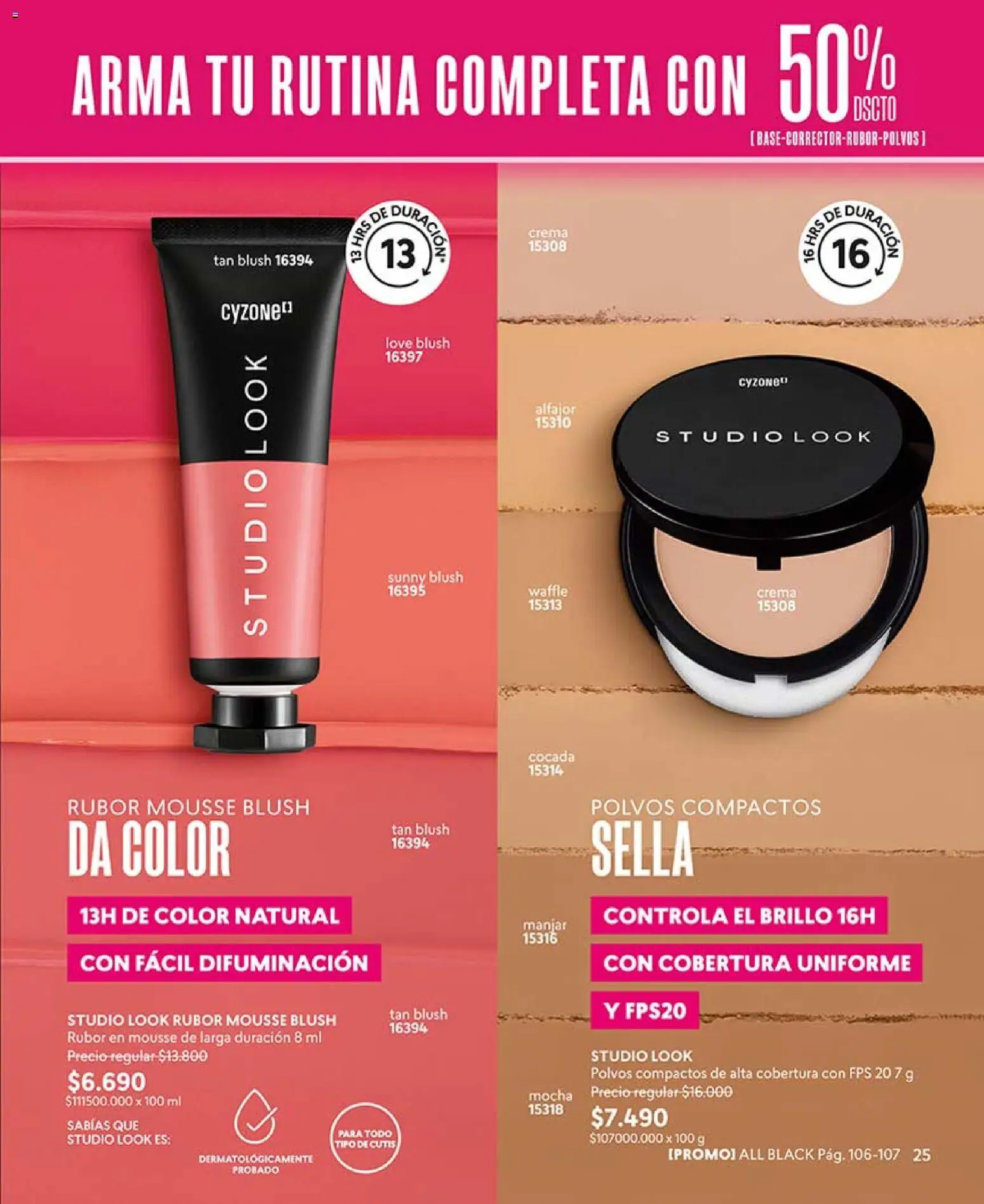 Catálogo CyZone Campaña 6 │ válido desde el 31.03.2026 | Página: 25 | Productos: Brillo, Alfajor, Crema, Manjar