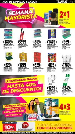 Vista previa Yaguar catálogo válido desde el 18.05.2026 | Página: 15 | Productos: Fósforos, Vela, Encendedor, Esponja