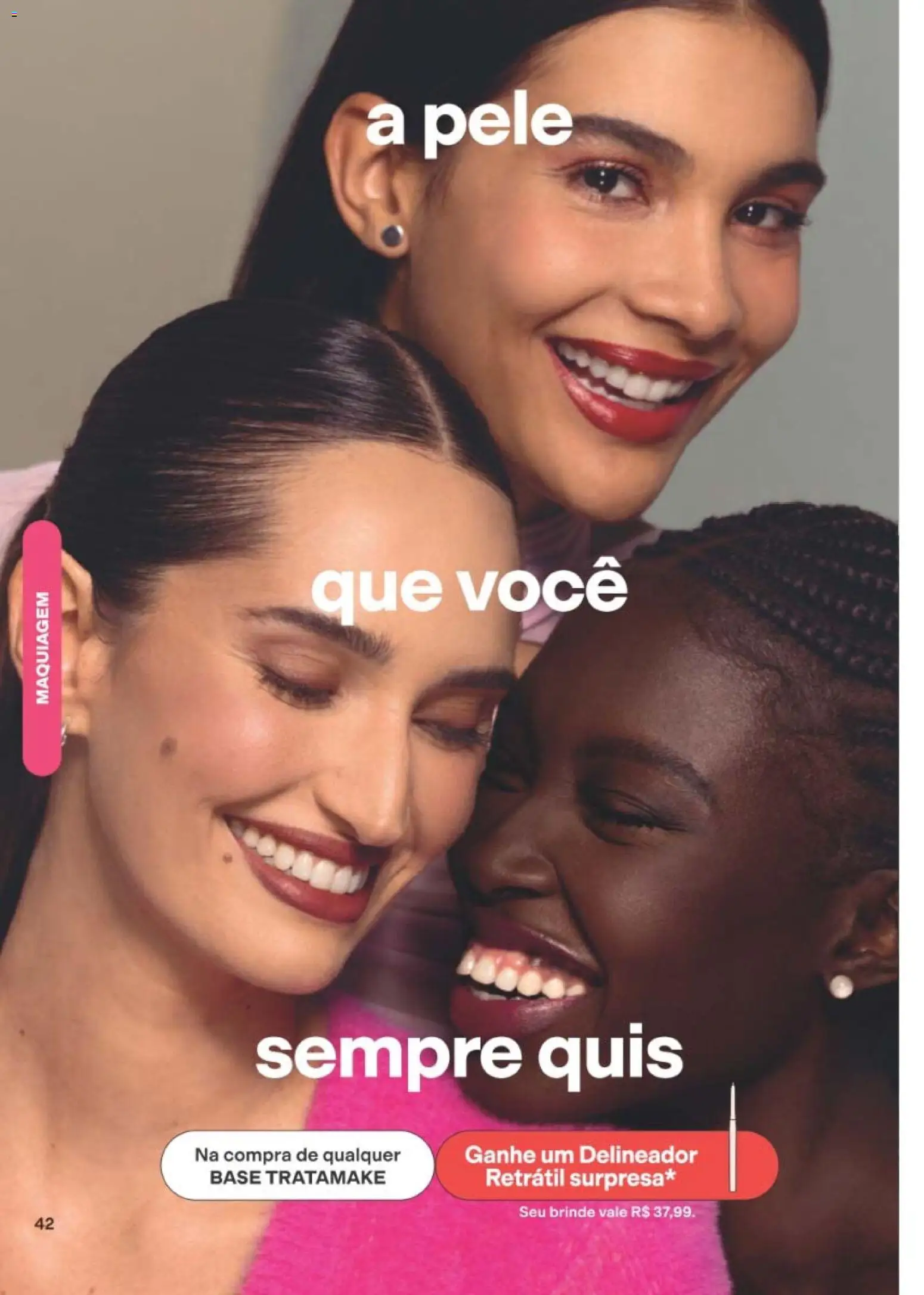 Avon Folheto - válido de 19/07/2026 | Página: 42 | Produtos: Maquiagem, Delineador, Base