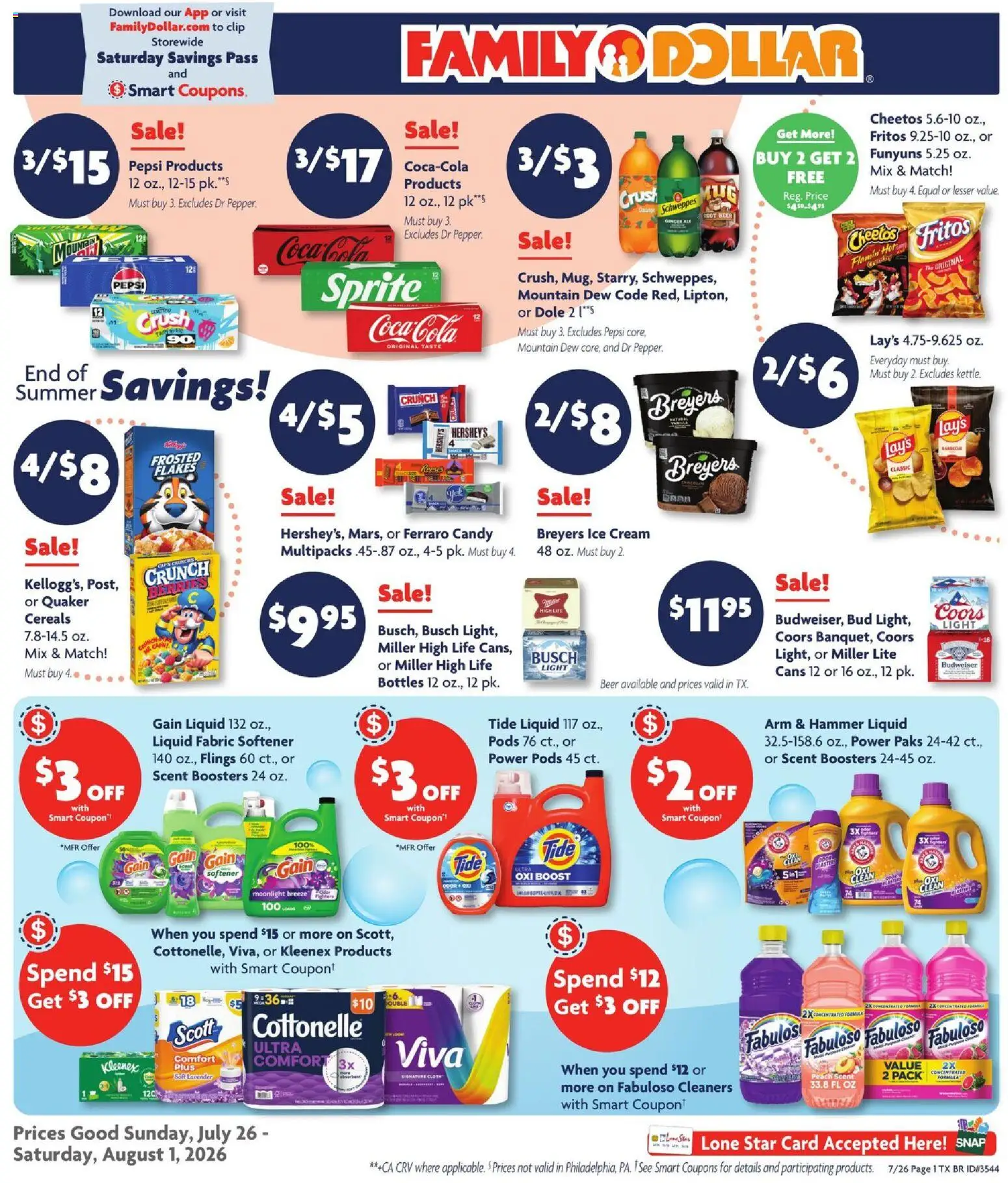 Family Dollar Weekly Ad - valid from 07/26/2026 | Page: 1