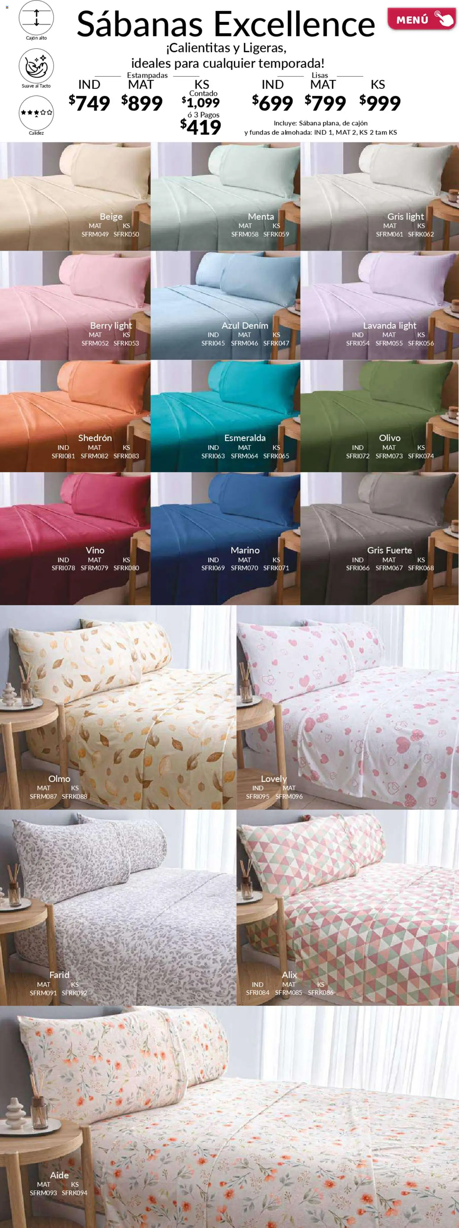 Nuevas ofertas de Colchas Concord válidas en toda la República Mexicana desde el 01/02/2026. ¡Encuentra las mejores ofertas en Colchas Concord catálogo! | Página: 93 | Productos: Almohada, Vino, Sabanas