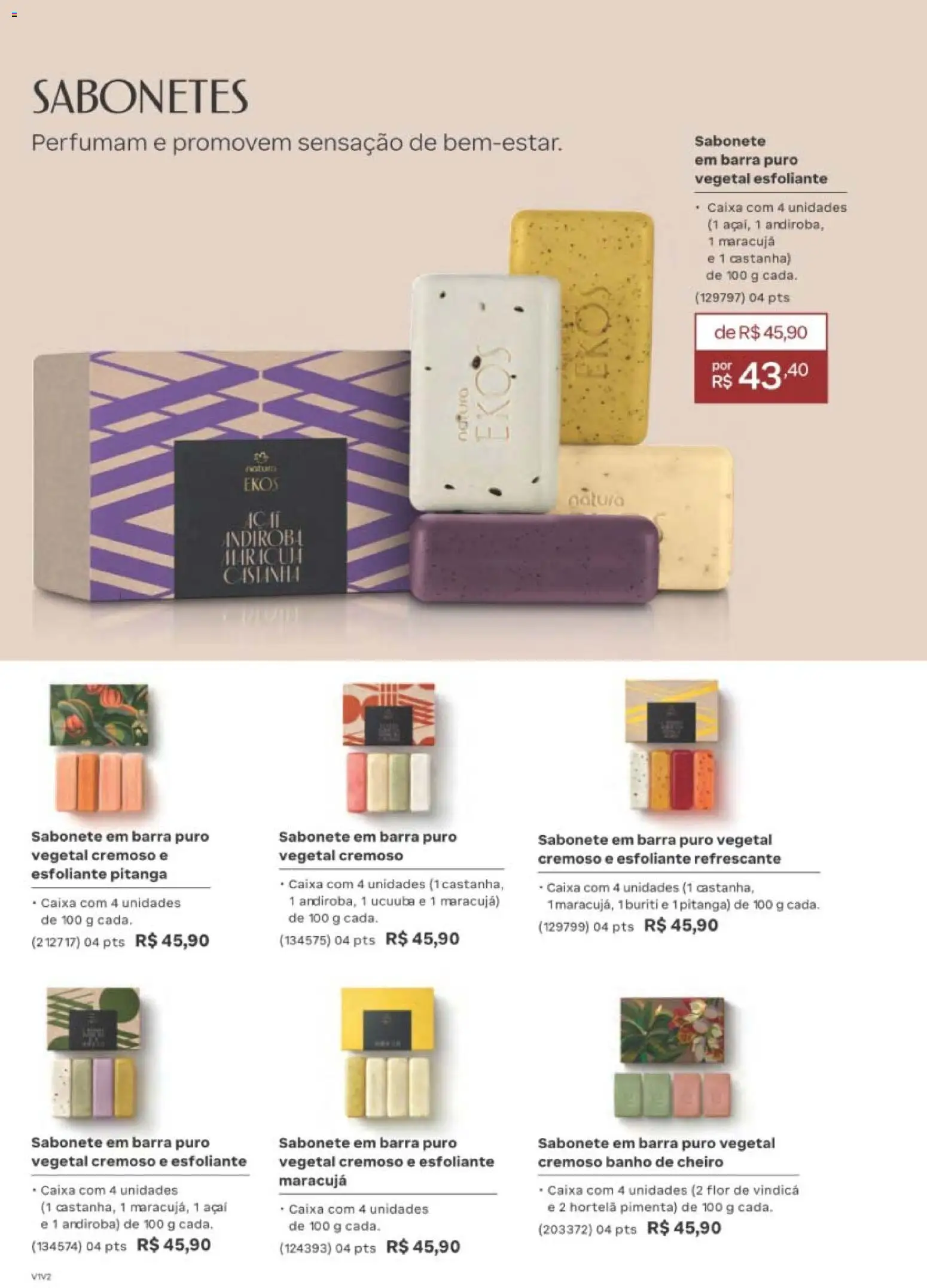 Natura Folheto - válido de 12/10/2026 | Página: 157 | Produtos: Maracujá, Caixa, Sabonete, Açaí
