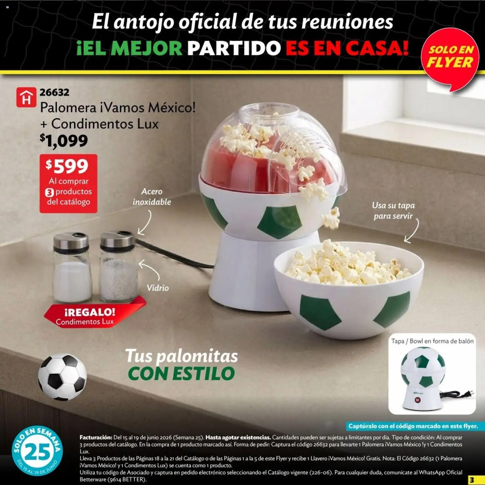 Nuevas ofertas de Betterware válidas en toda la República Mexicana desde el 15.06.2026. ¡Encuentra las mejores ofertas en Betterware Ofertas! | Página: 4 | Productos: Llavero, Bowl