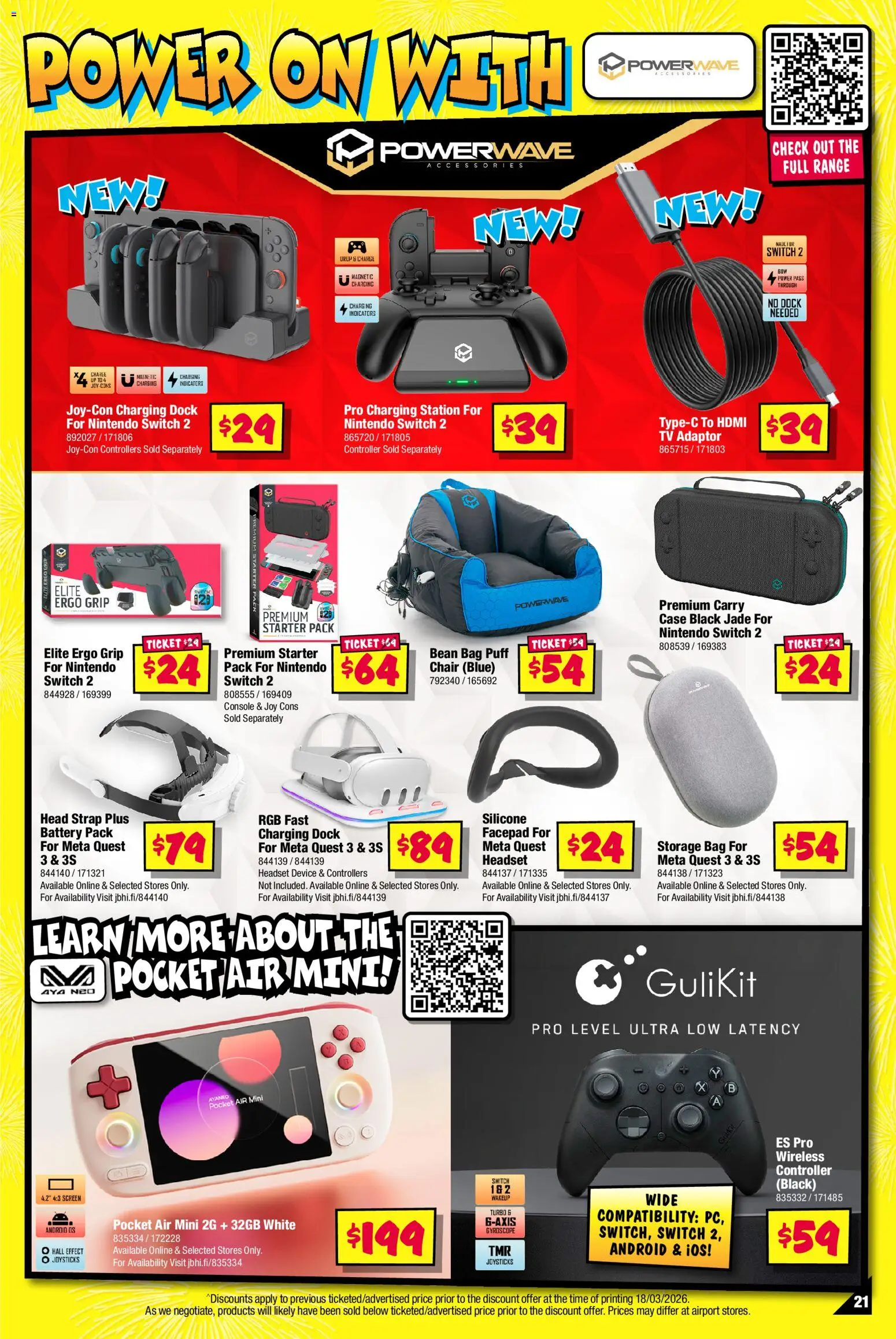 JB Hi-Fi catalogue - valid from 30/03/2026 | Page: 21 | Products: Chair, Accessories, Adaptor, Controller