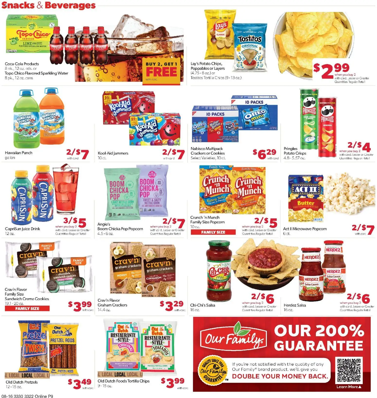 Family Fare Weekly Ad - MN - valid from 08/16/2026 | Page: 10 | Products: Beverages, Honey, Butter, Oreo