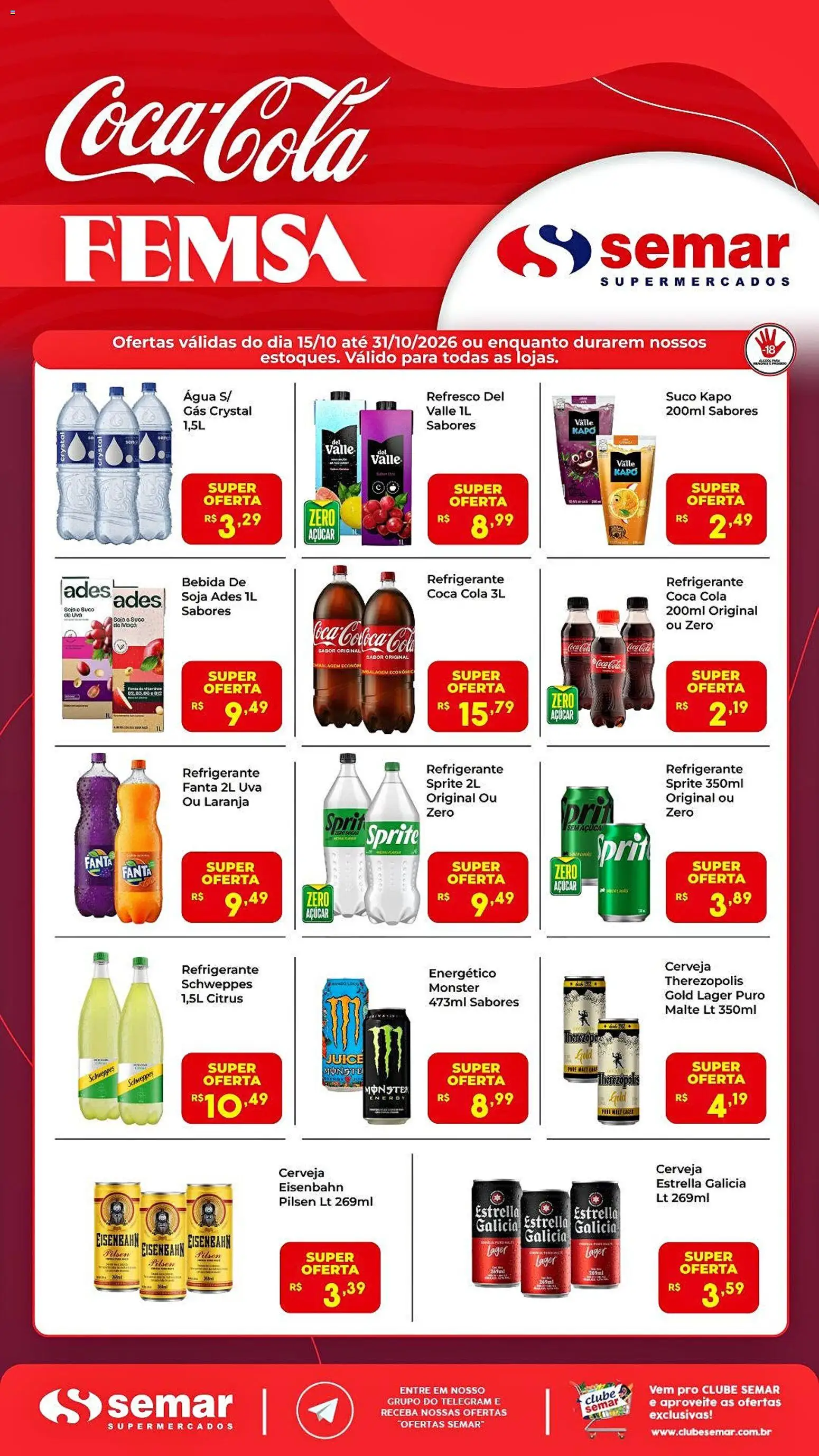 Semar Supermercado Folheto - válido de 15/10/2026 | Página: 1