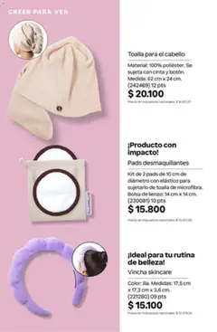 Vista previa Catálogo Natura Ciclo 14 válido desde el 01/10/2026 | Página: 314 | Productos: Toalla, Vincha, Cinta, Bolsa