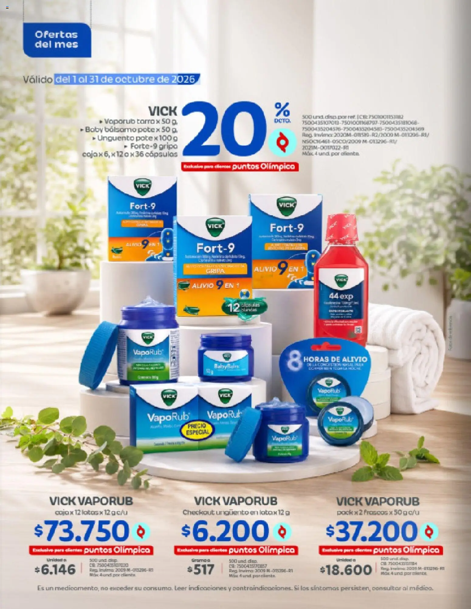 Olímpica revista - valida desde el 01/10/2026 | Página: 8 | Productos: Bálsamo