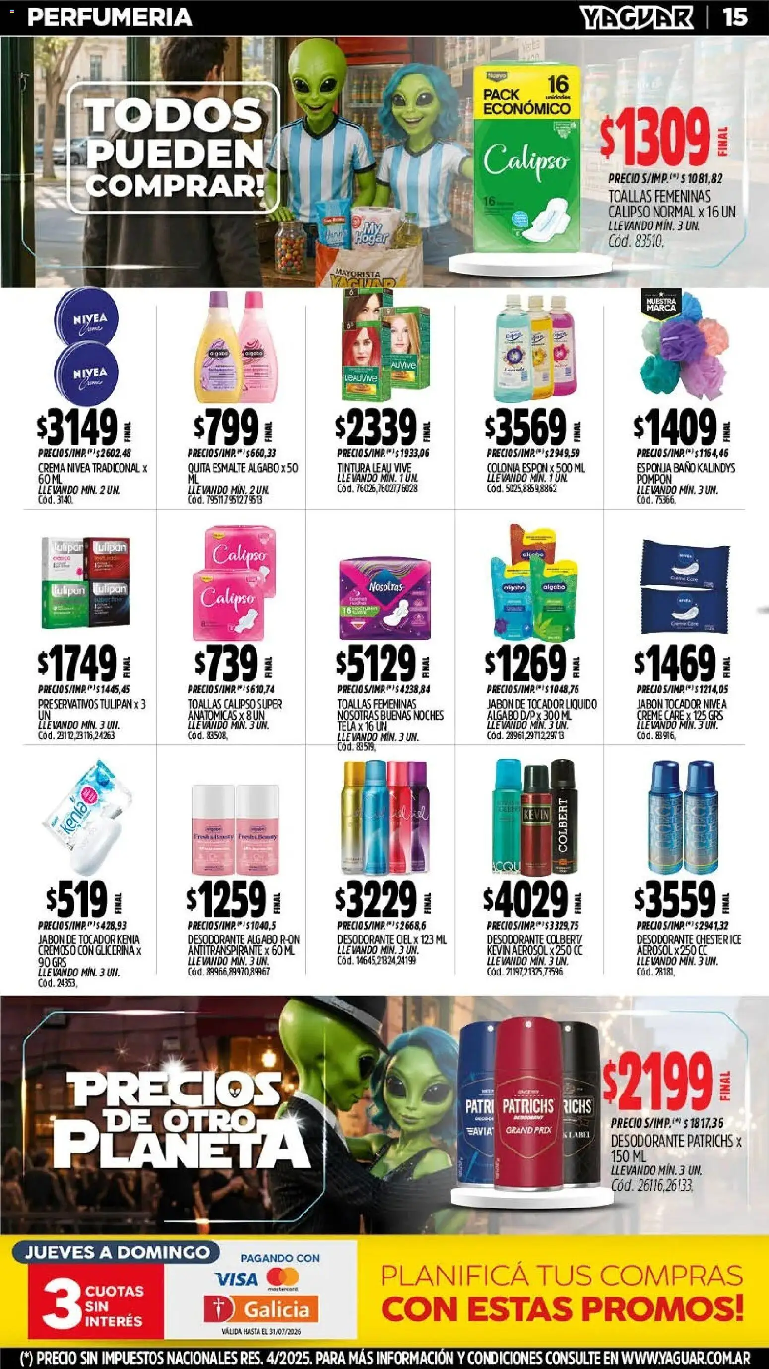 Yaguar - Oferta Semanal Neuquen │ válido desde el 06/07/2026 | Página: 17 | Productos: Baño, Jabón, Antitranspirante, Esponja