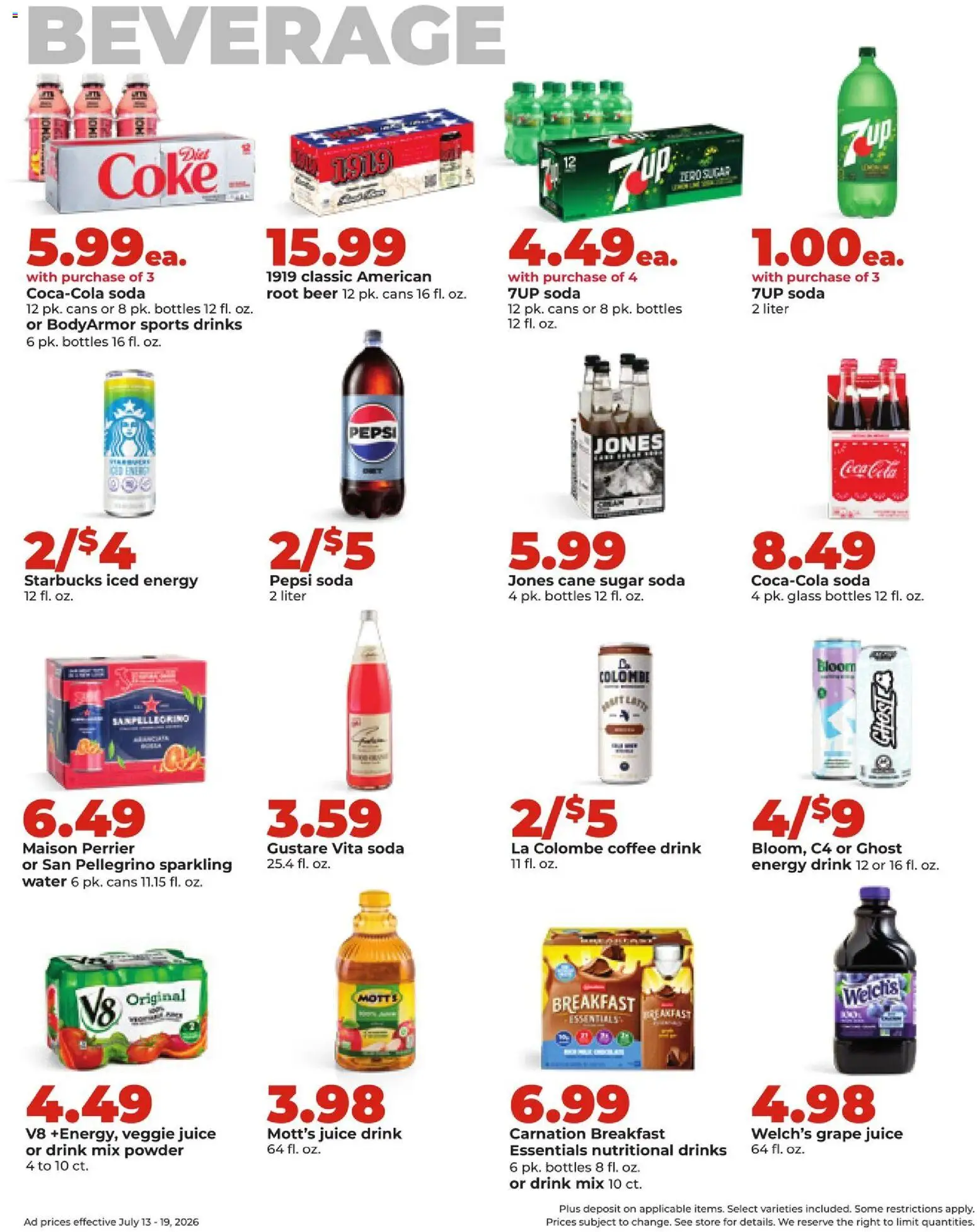 HyVee Weekly Ad - valid from 07/13/2026 | Page: 27 | Products: Coffee, Juice, Beer, Water