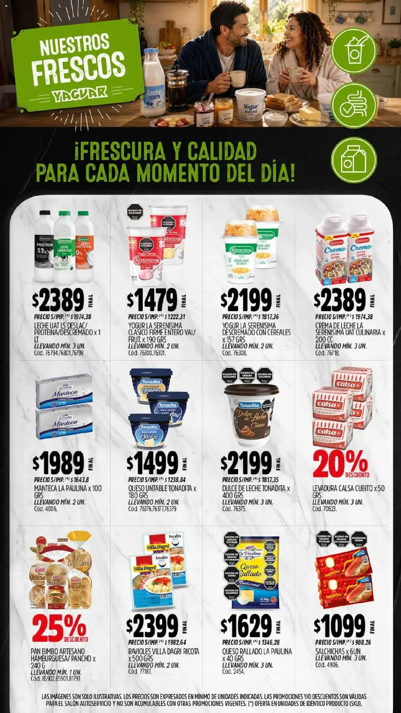 Yaguar - Oferta Semanal Mendoza │ válido desde el 20/07/2026 | Página: 6 | Productos: Crema de leche, Manteca, Queso, Crema