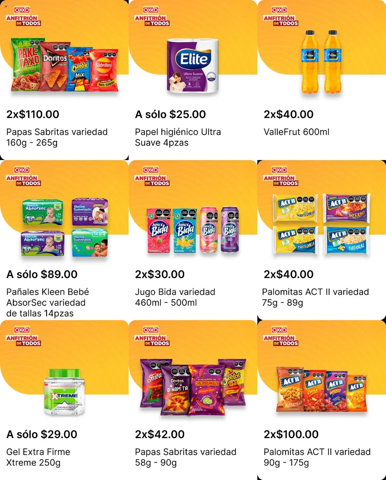 Nuevas ofertas de OXXO válidas en toda la República Mexicana desde el 25/06/2026. ¡Encuentra las mejores ofertas en OXXO folleto! | Página: 20 | Productos: Chile, Queso, Papas, Papel higiénico