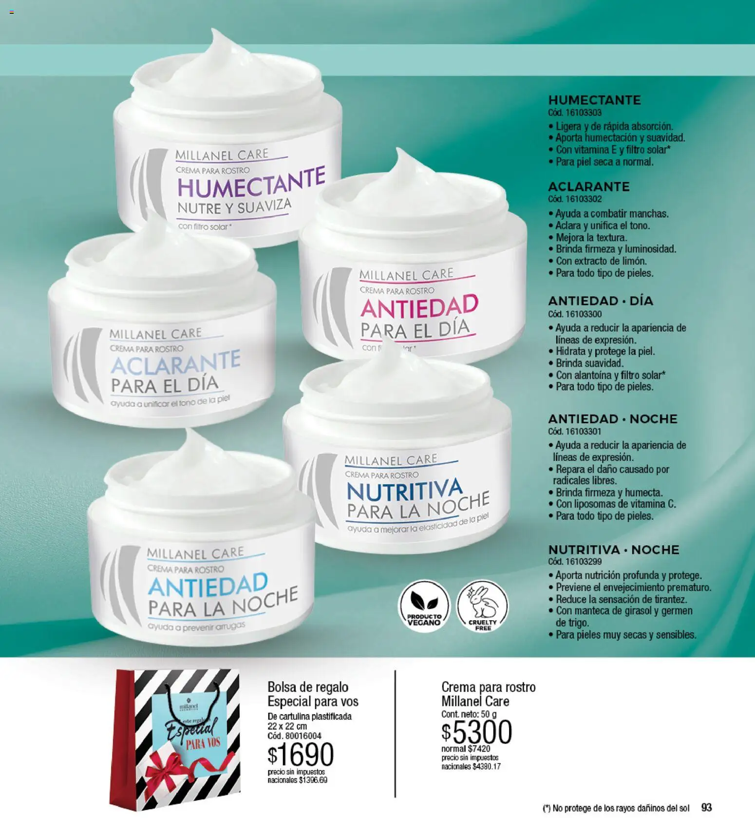 Millanel - Catálogo │ válido desde el 17/08/2026 | Página: 93 | Productos: Bolsa, Manteca, Crema