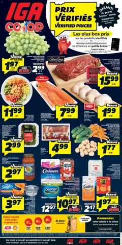 Preview of IGA weekly flyer / circulaire from shop IGA valid from Jul 16, 2026