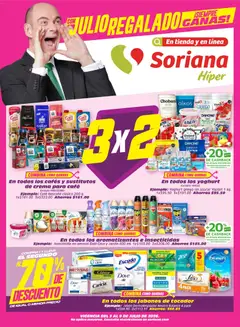 Vista previa de Soriana Julio Regalado Híper Nacional, nuevo folleto de la tienda, válido en México a partir del 03/07/2026