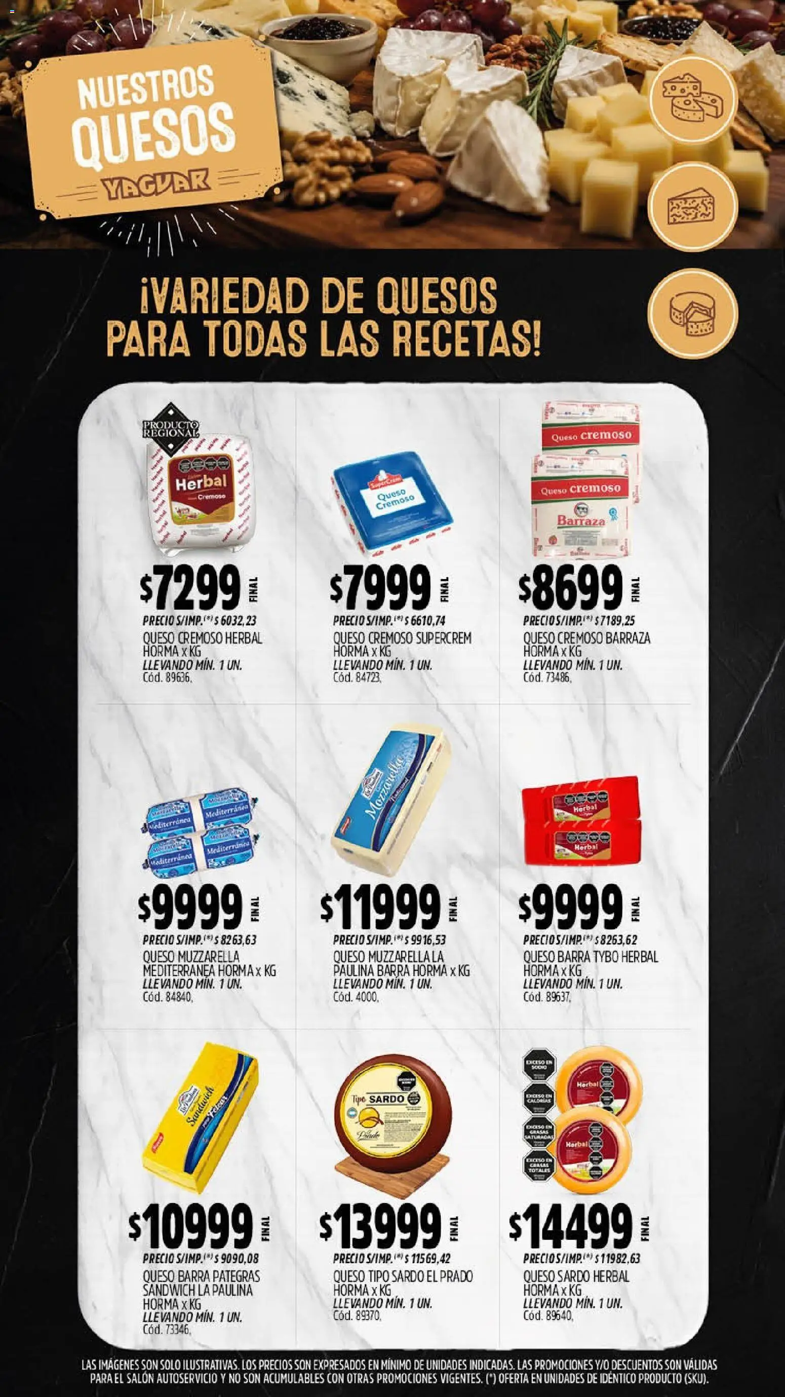 Yaguar - Oferta Semanal General Roca │ válido desde el 07/09/2026 | Página: 8 | Productos: Muzzarella, Queso