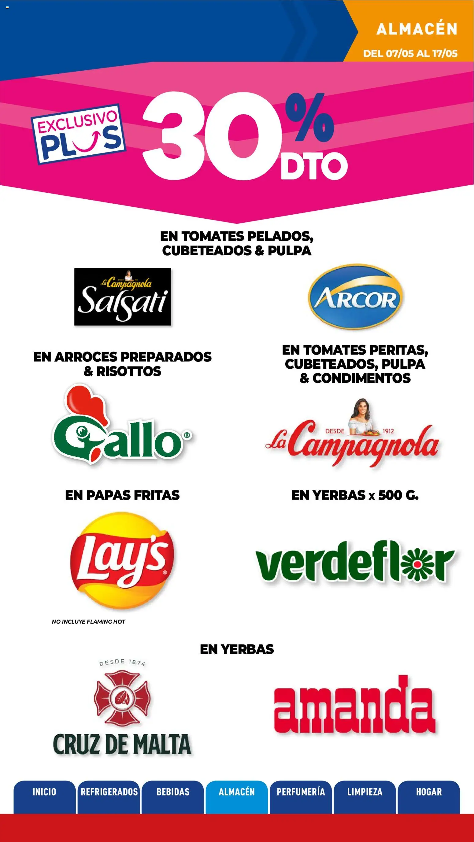 La Anonima catálogo │ válido desde el 07.05.2026 | Página: 21 | Productos: Tomates, Papas fritas