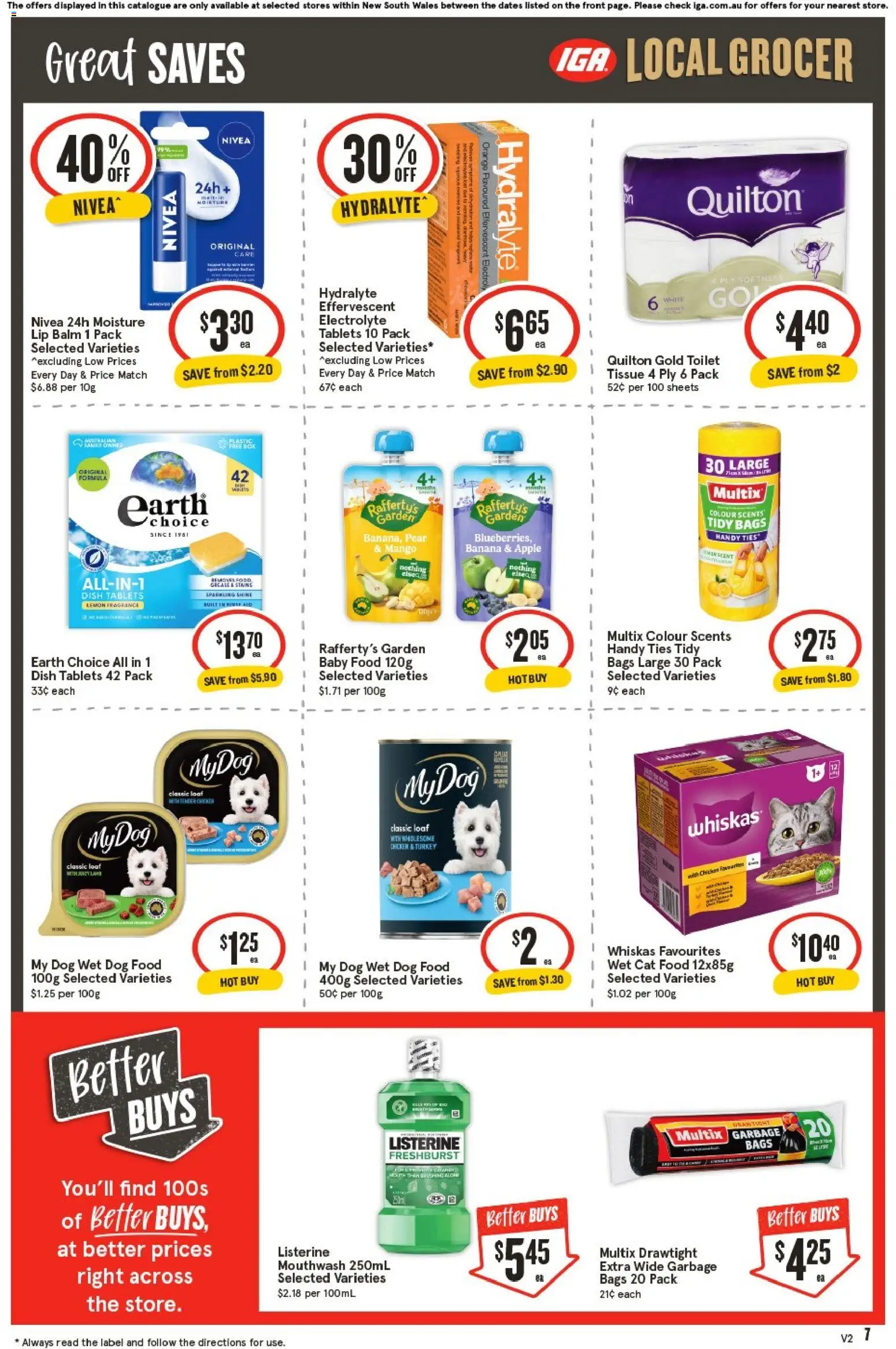 IGA catalogue - valid from 15.04.2026 | Page: 7 | Products: Juice, Oats, Sugar, Garlic