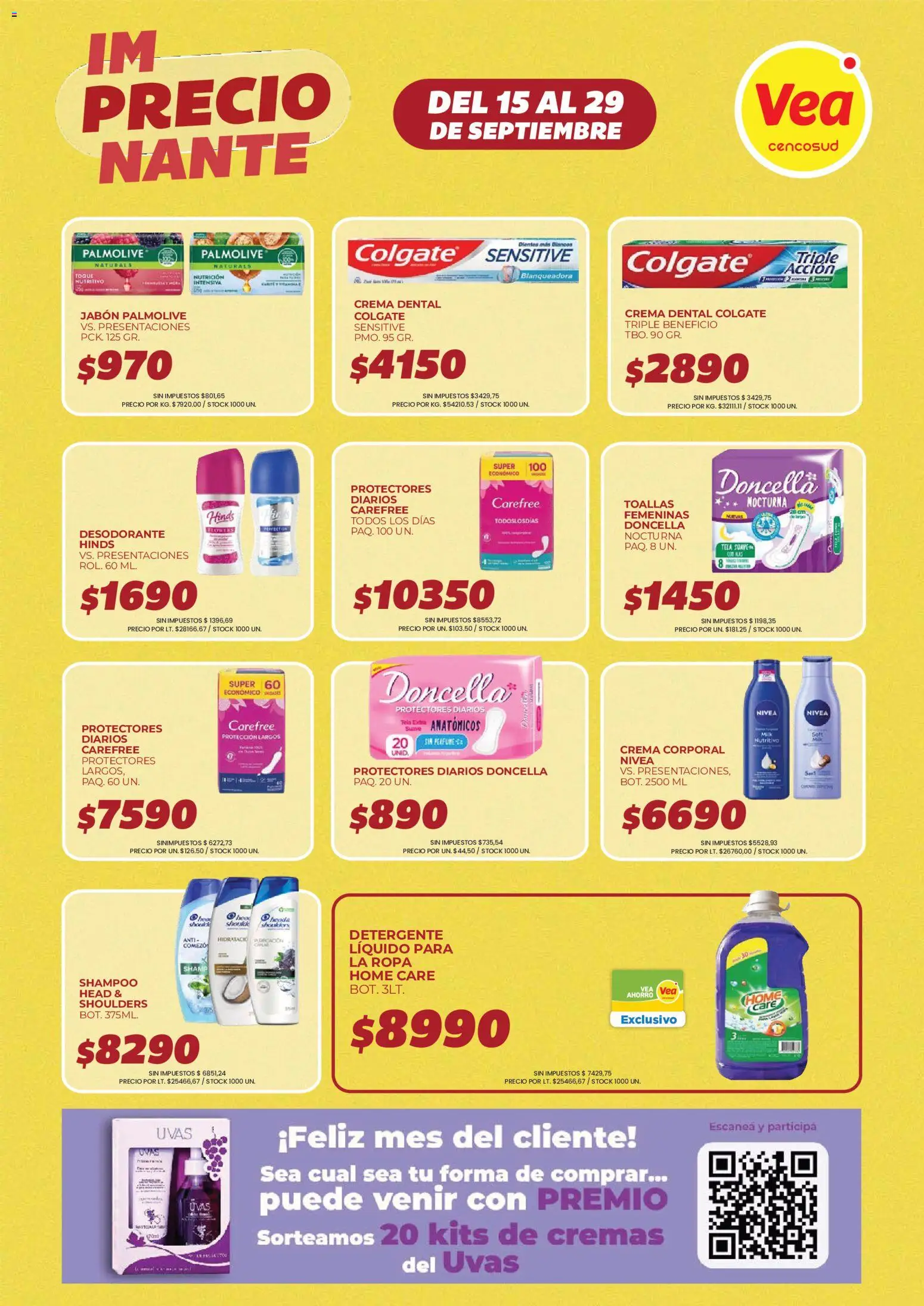 Vea - Folleto imPRECIOnante | Córdoba │ válido desde el 15/09/2026 | Página: 12 | Productos: Uvas, Shampoo, Jabón, Detergente