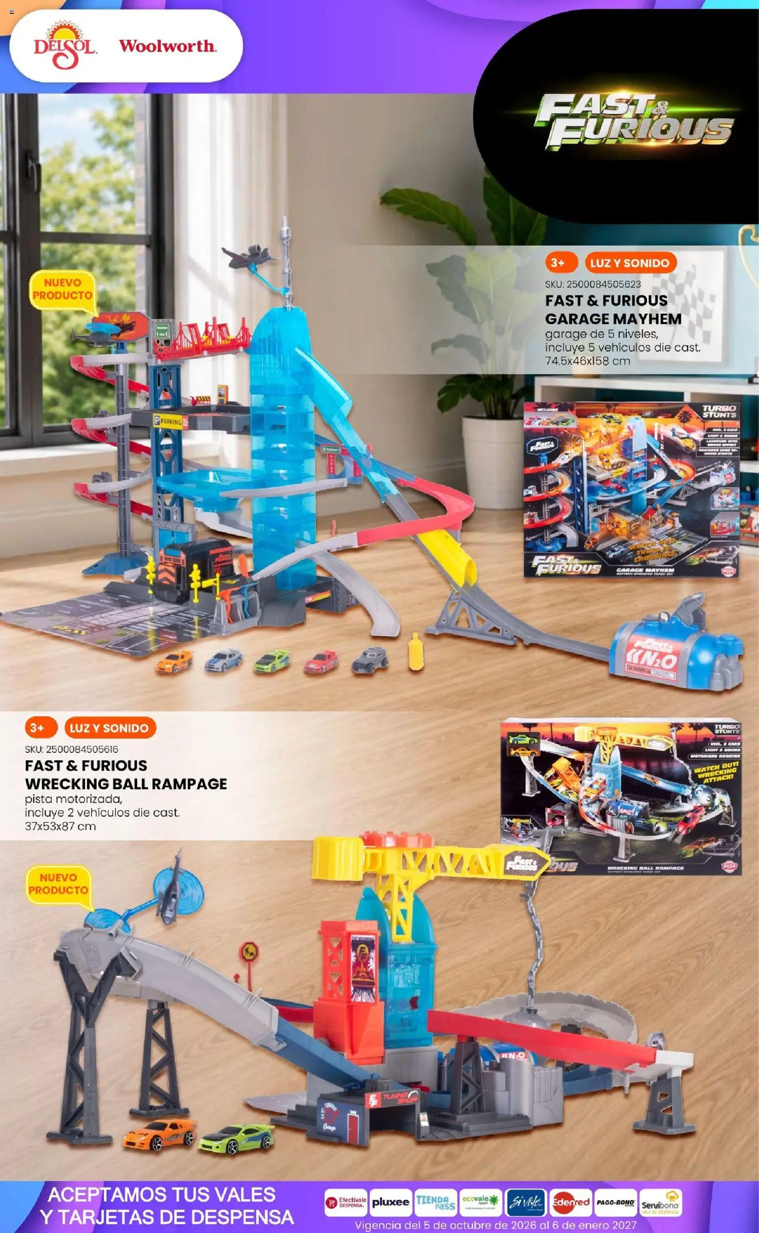 Nuevas ofertas de Del Sol y Woolworth válidas en toda la República Mexicana desde el 01/10/2026. ¡Encuentra las mejores ofertas en Del Sol y Woolworth catálogo El Castillo del Juguete! | Página: 181