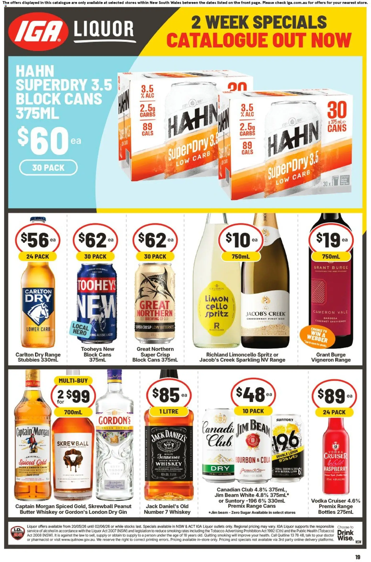 IGA catalogue - valid from 20.05.2026 | Page: 19 | Products: Butter, Gin, Vodka, Spices