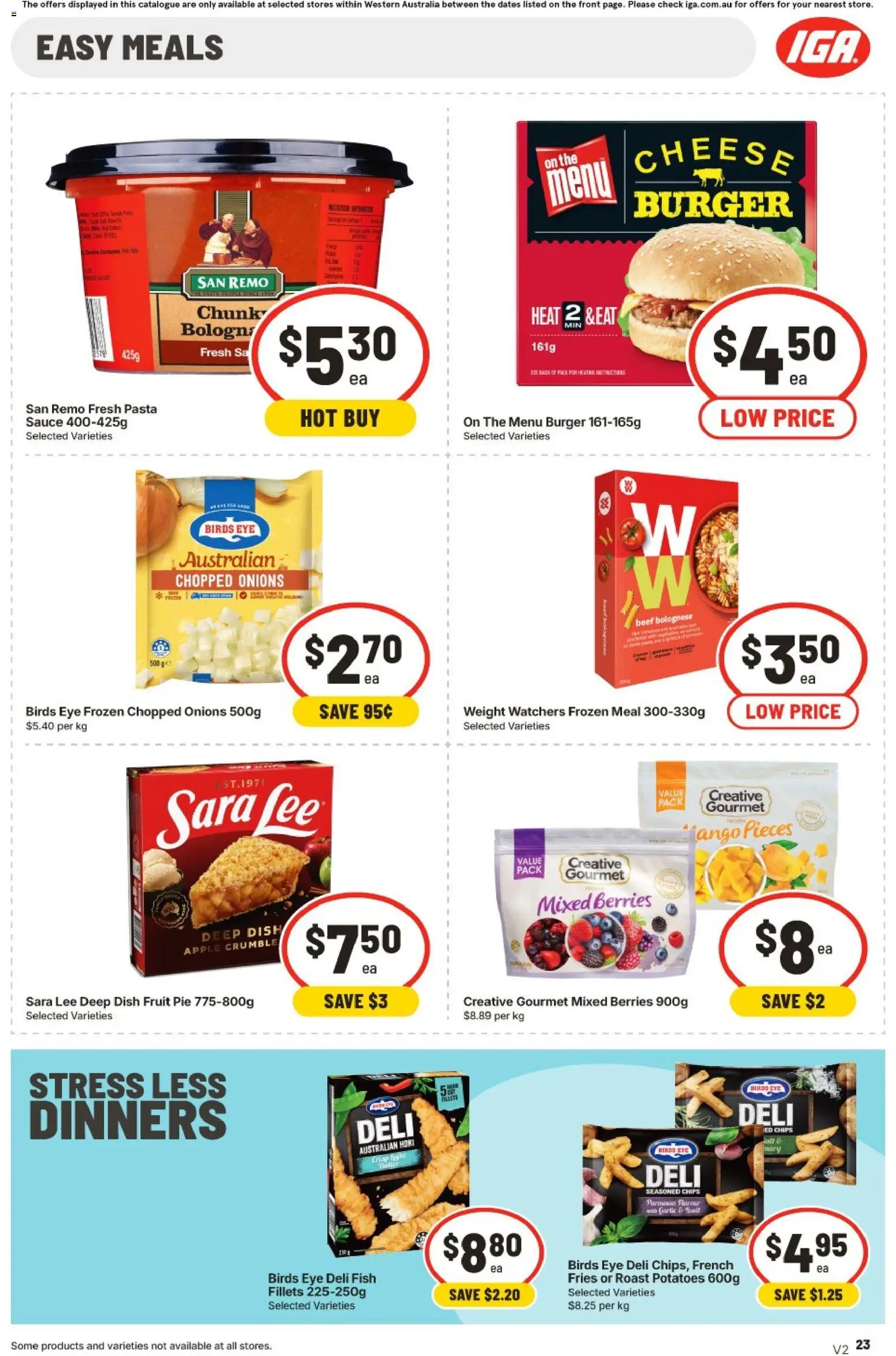 IGA catalogue - valid from 22/07/2026 | Page: 23 | Products: Pasta, Chips, Onions, Weight