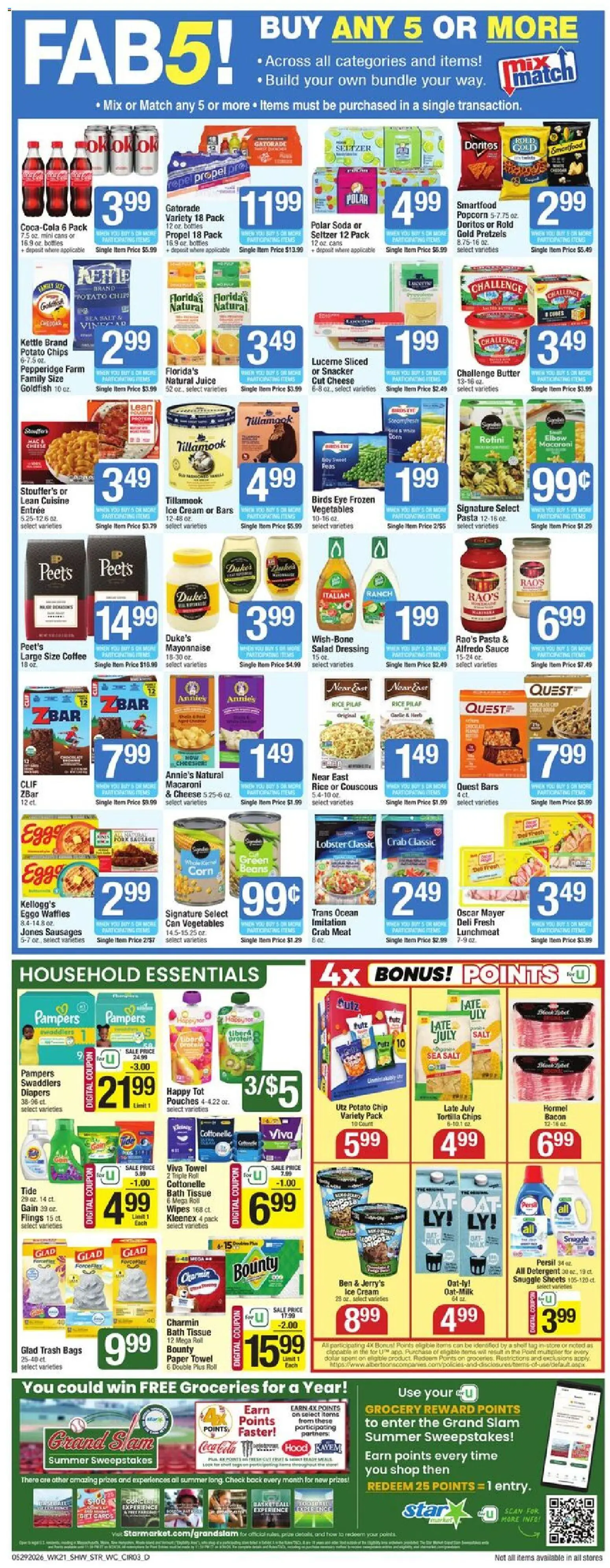 Star Market Weekly Ad - MA - valid from 29.05.2026 | Page: 3 | Products: Bath, Butter, Cheese, Vegetables