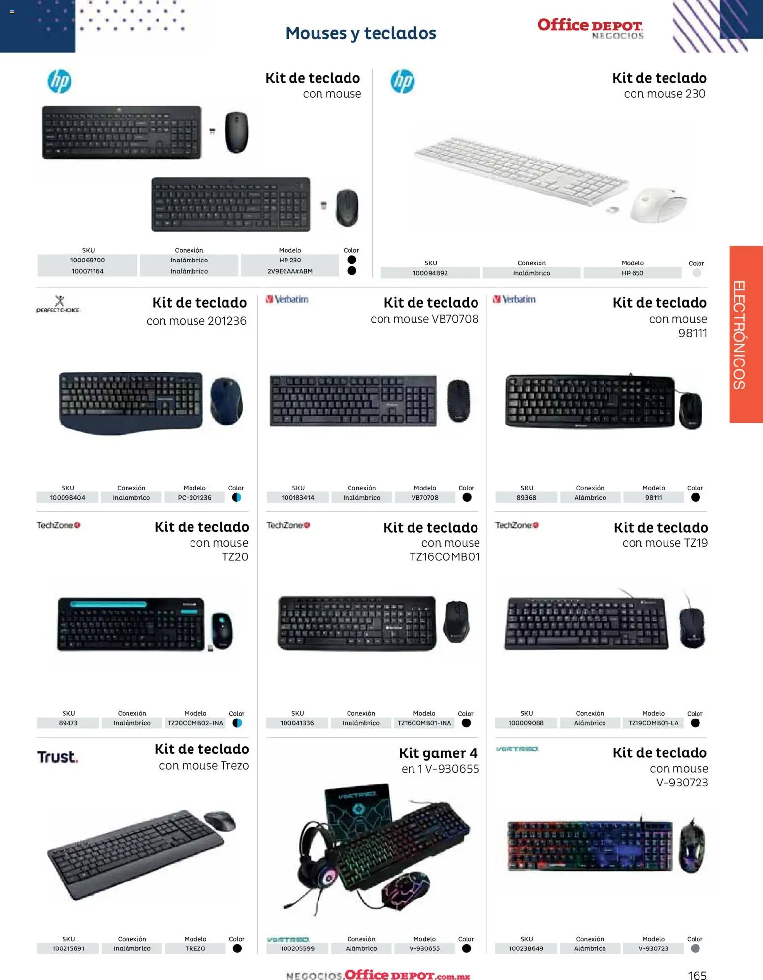 Nuevas ofertas de Office Depot válidas en toda la República Mexicana desde el 12/01/2026. ¡Encuentra las mejores ofertas en Office Depot catálogo 2026! | Página: 167 | Productos: Mouse, Teclado