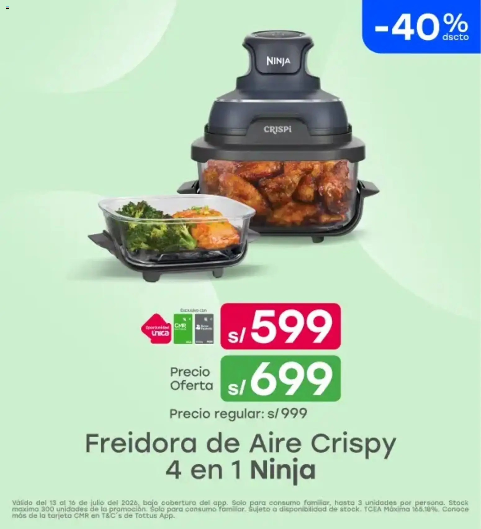 Catálogo Tottus válido desde 13/07/2026 | Página: 7 | Productos: Freidora