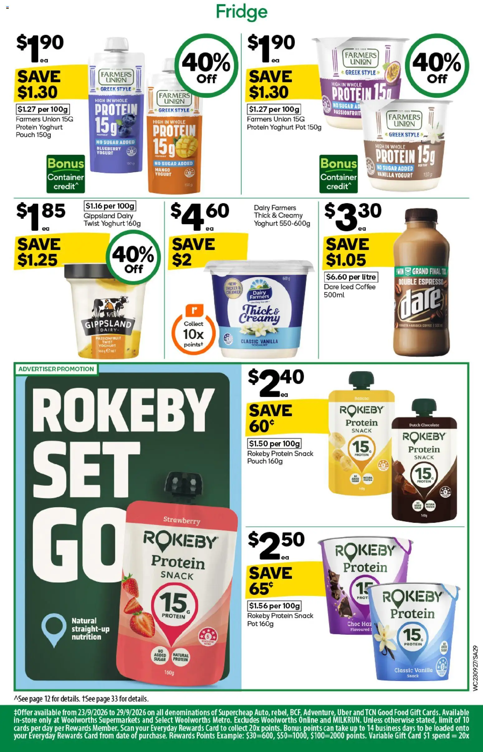 Woolworths catalogue - valid from 23/09/2026 | Page: 31 | Products: Chocolate, Passionfruit, Mango, Fridge